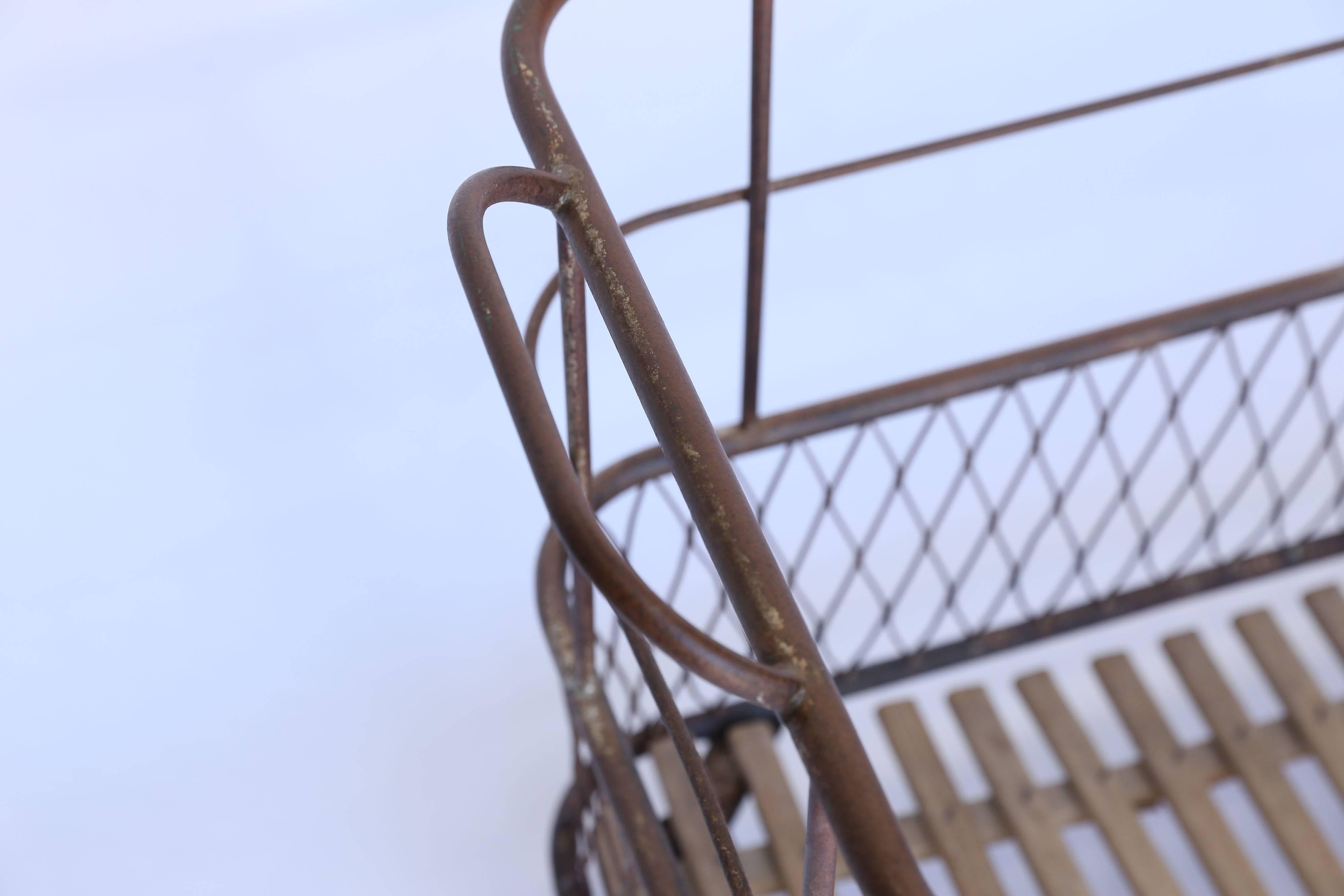 French Industrial Linen Cart from France