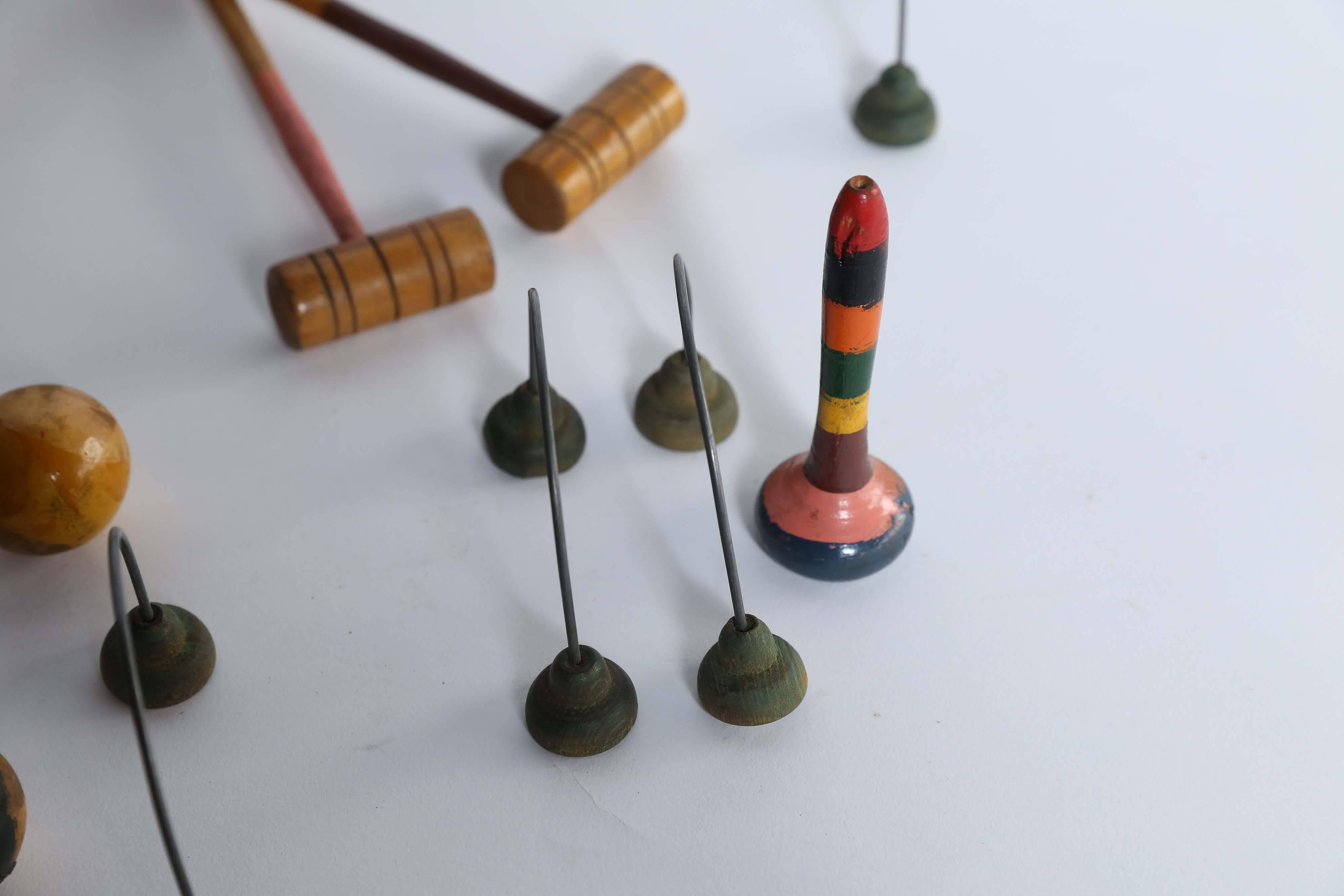 Tabletop Croquet Set In Good Condition In Houston, TX