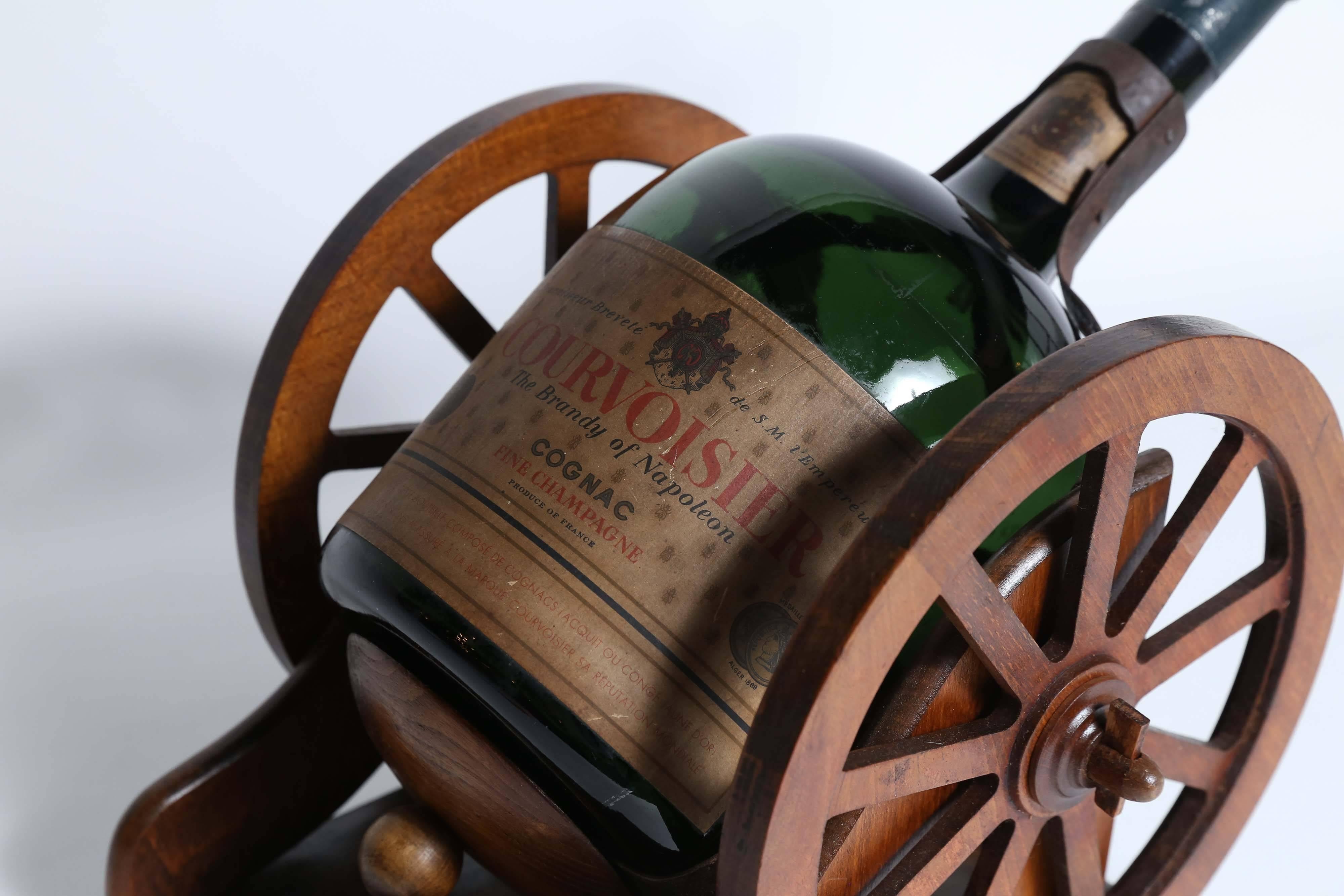 old bottle of courvoisier cognac