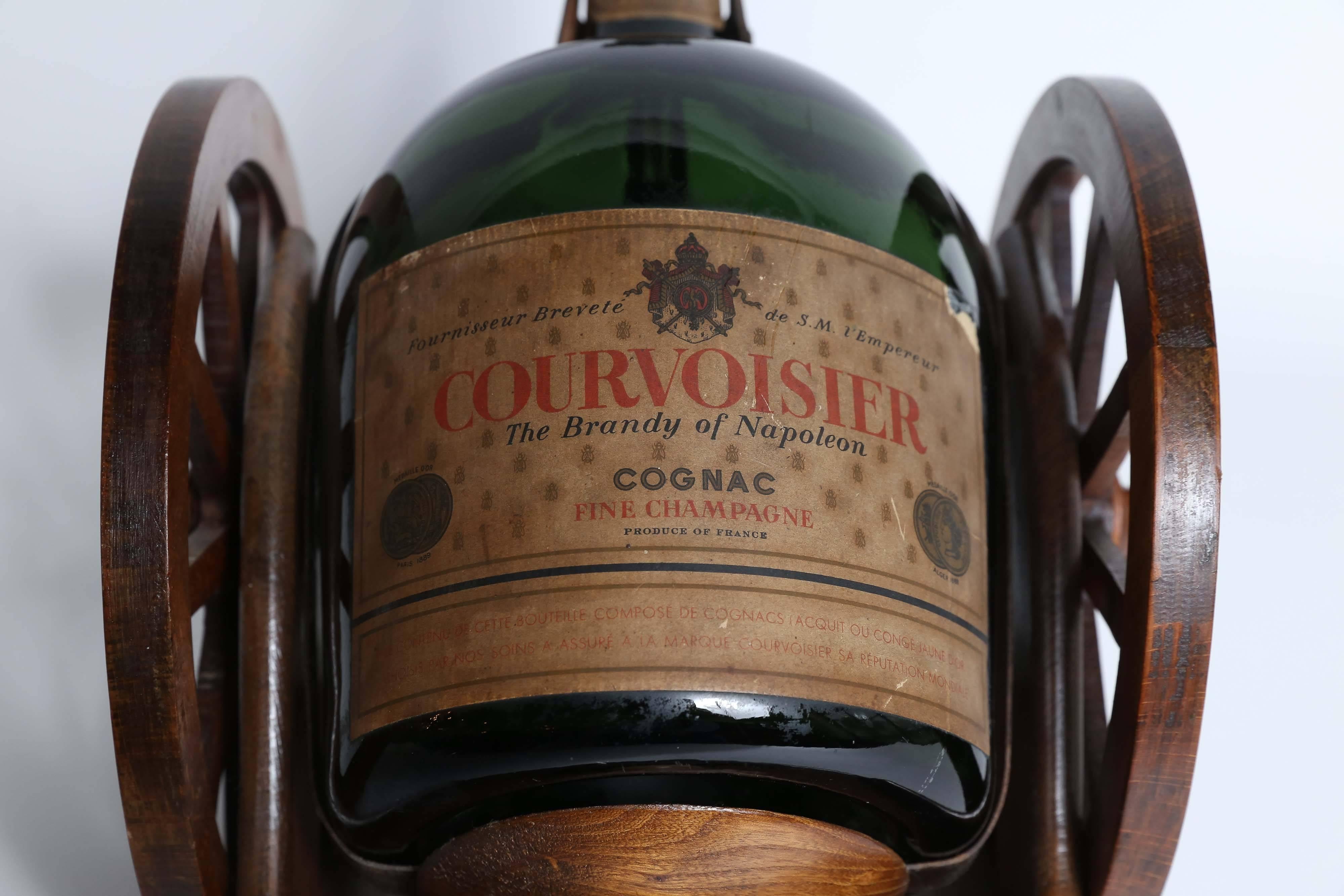 Vintage Courvoisier VSOP Gun Carriage with Bottle 1