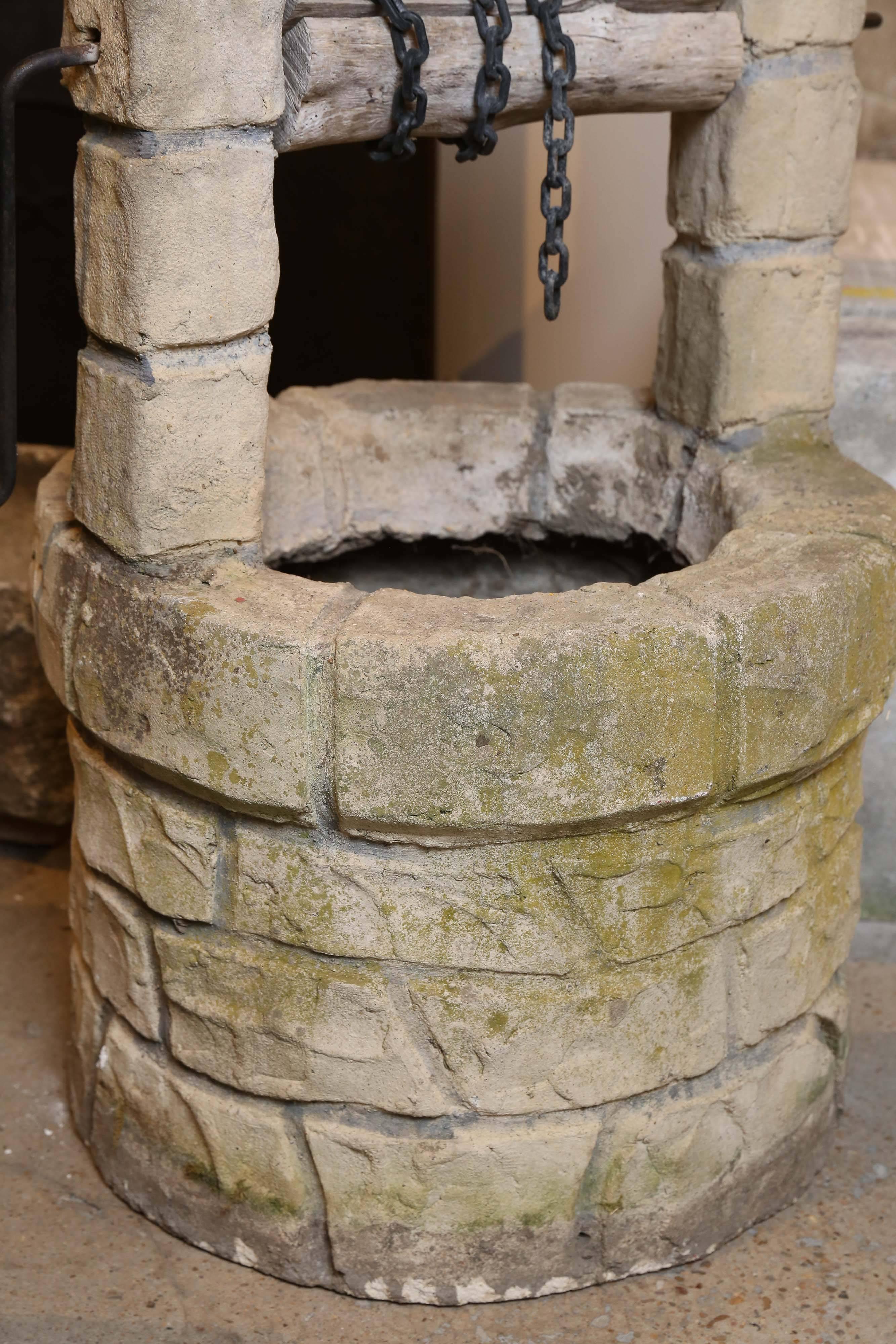 French Concrete Wishing Well