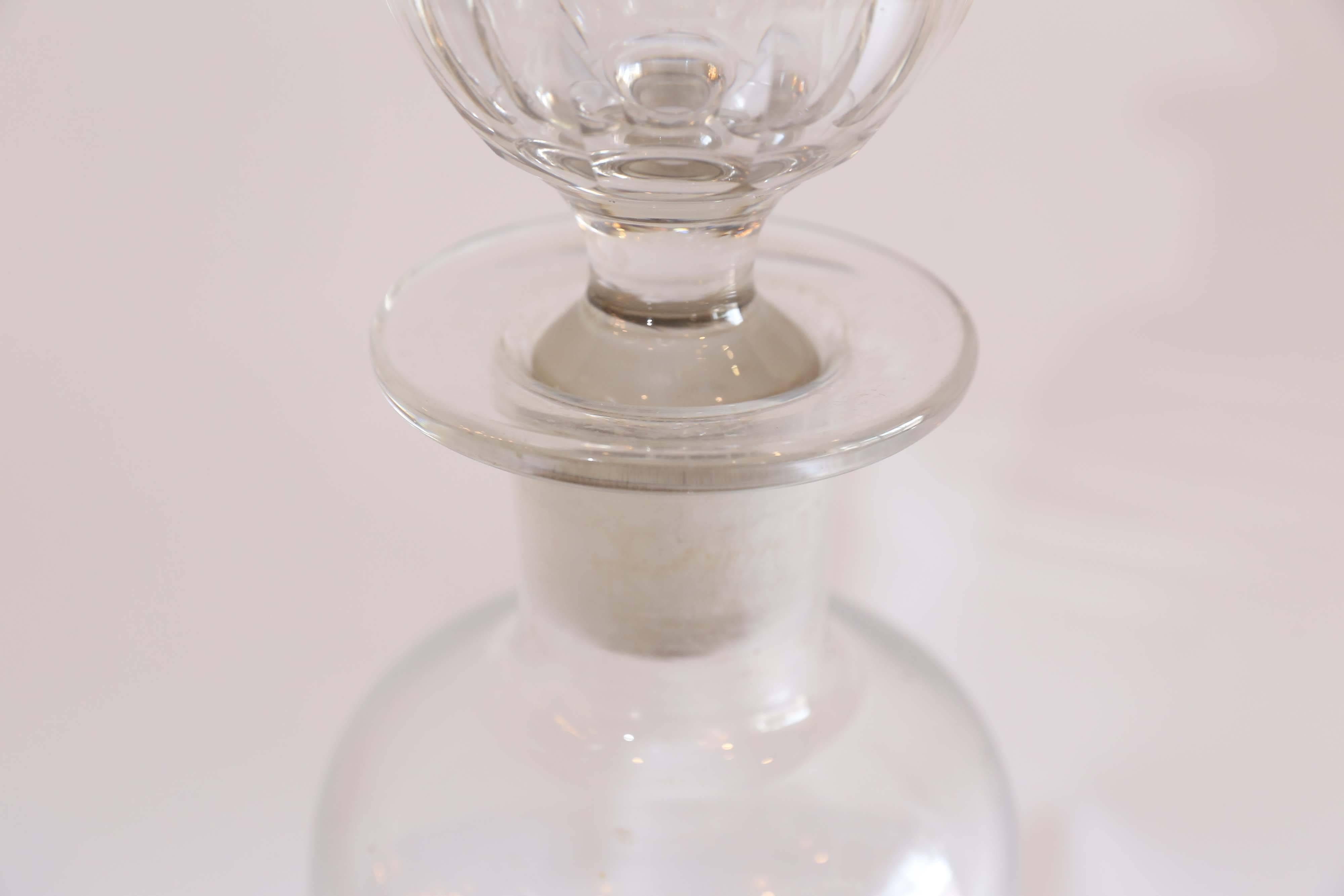Antique French Apothecary Bottle In Good Condition In Houston, TX
