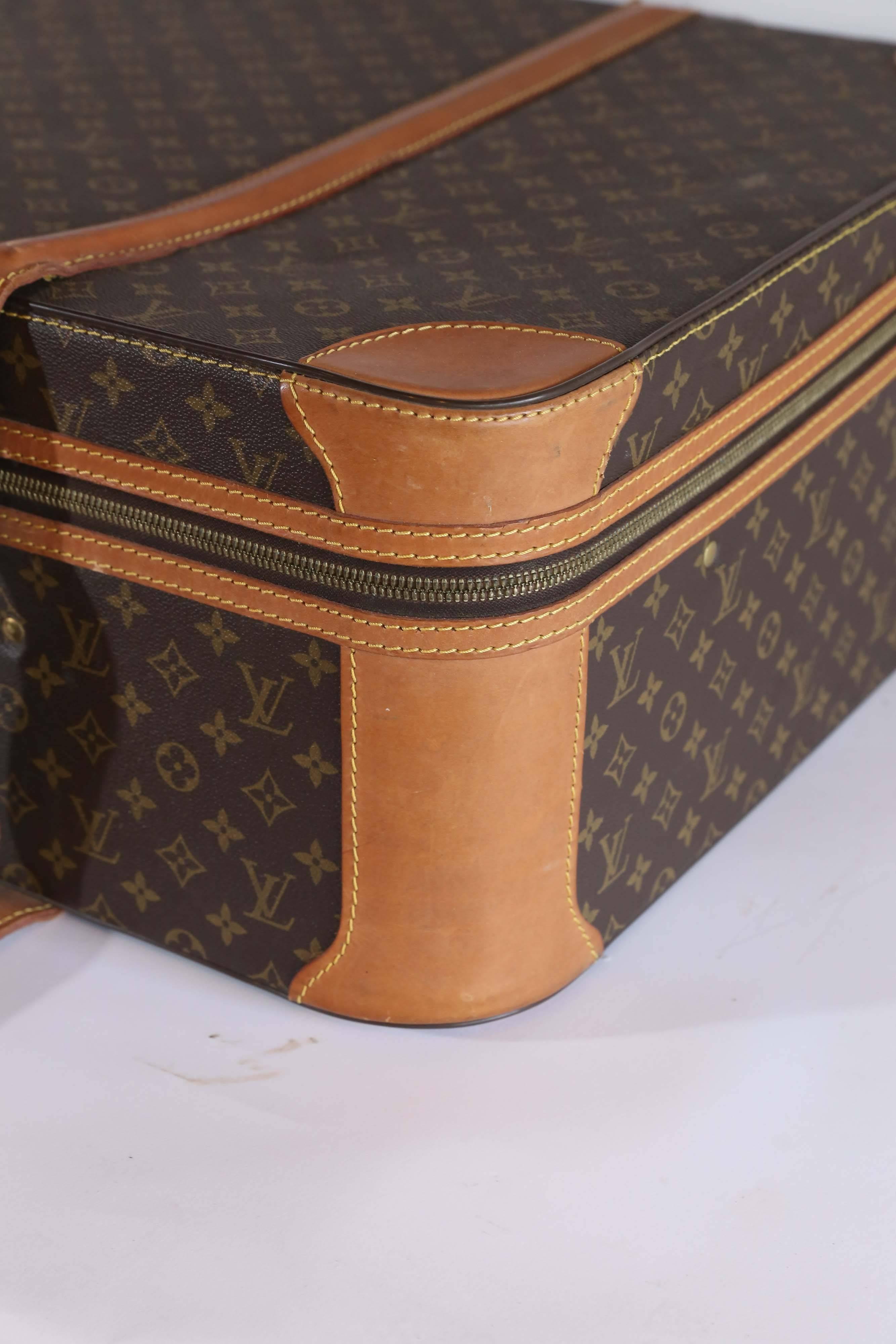 Leather Vintage Louis Vuitton Suitcase