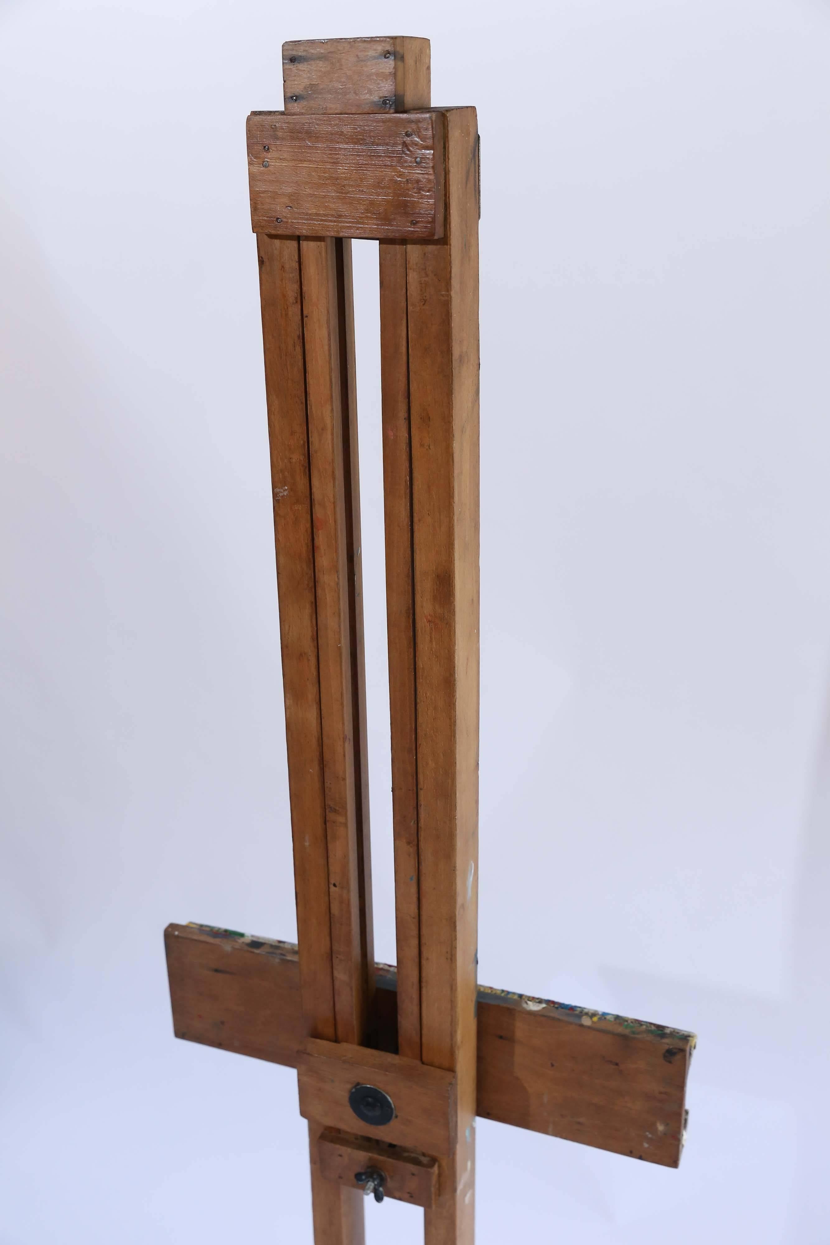 French Vintage Art School Easel For Sale
