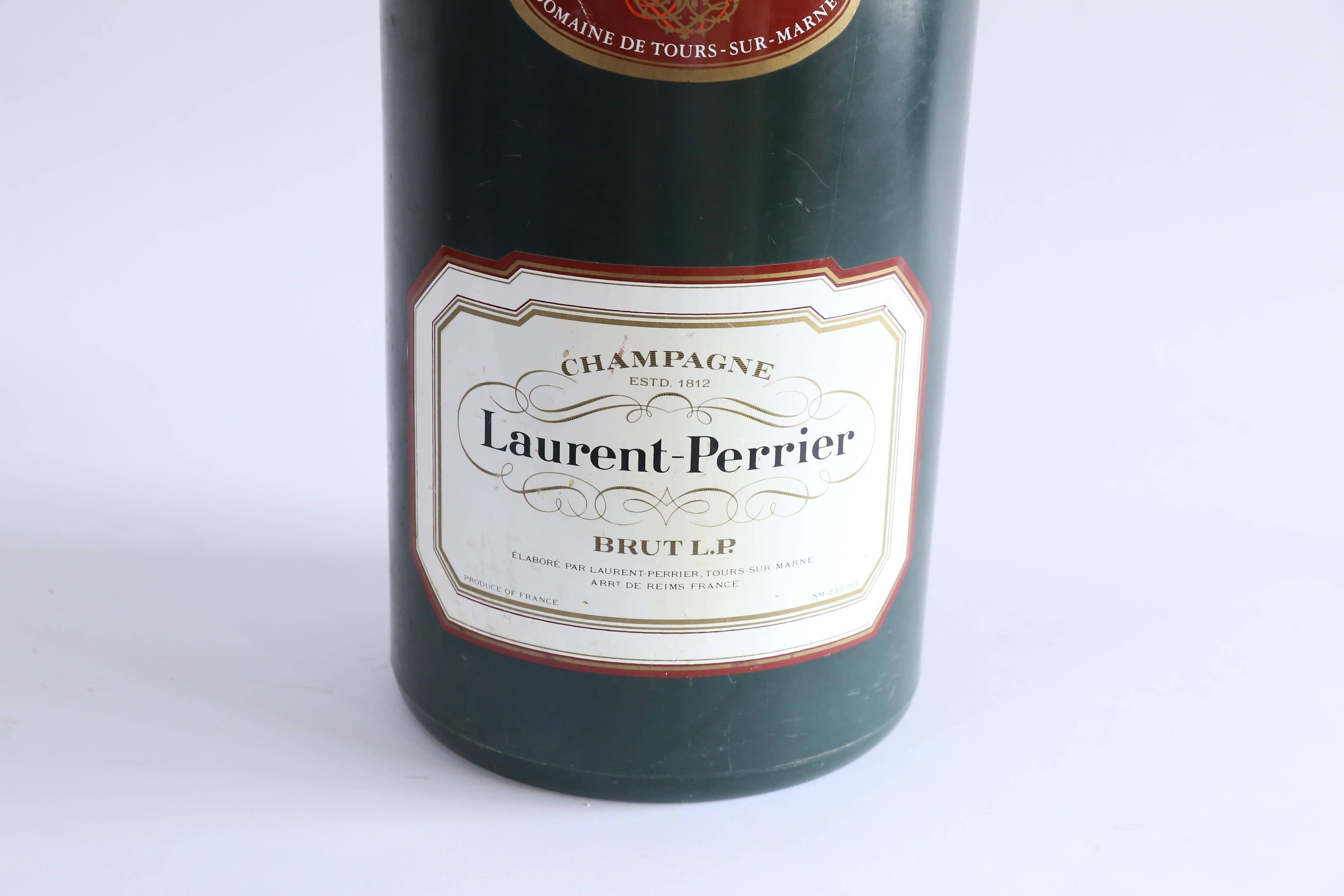 Made from a composite material, this grand display bottle for Brut Champagne is just plain fun.