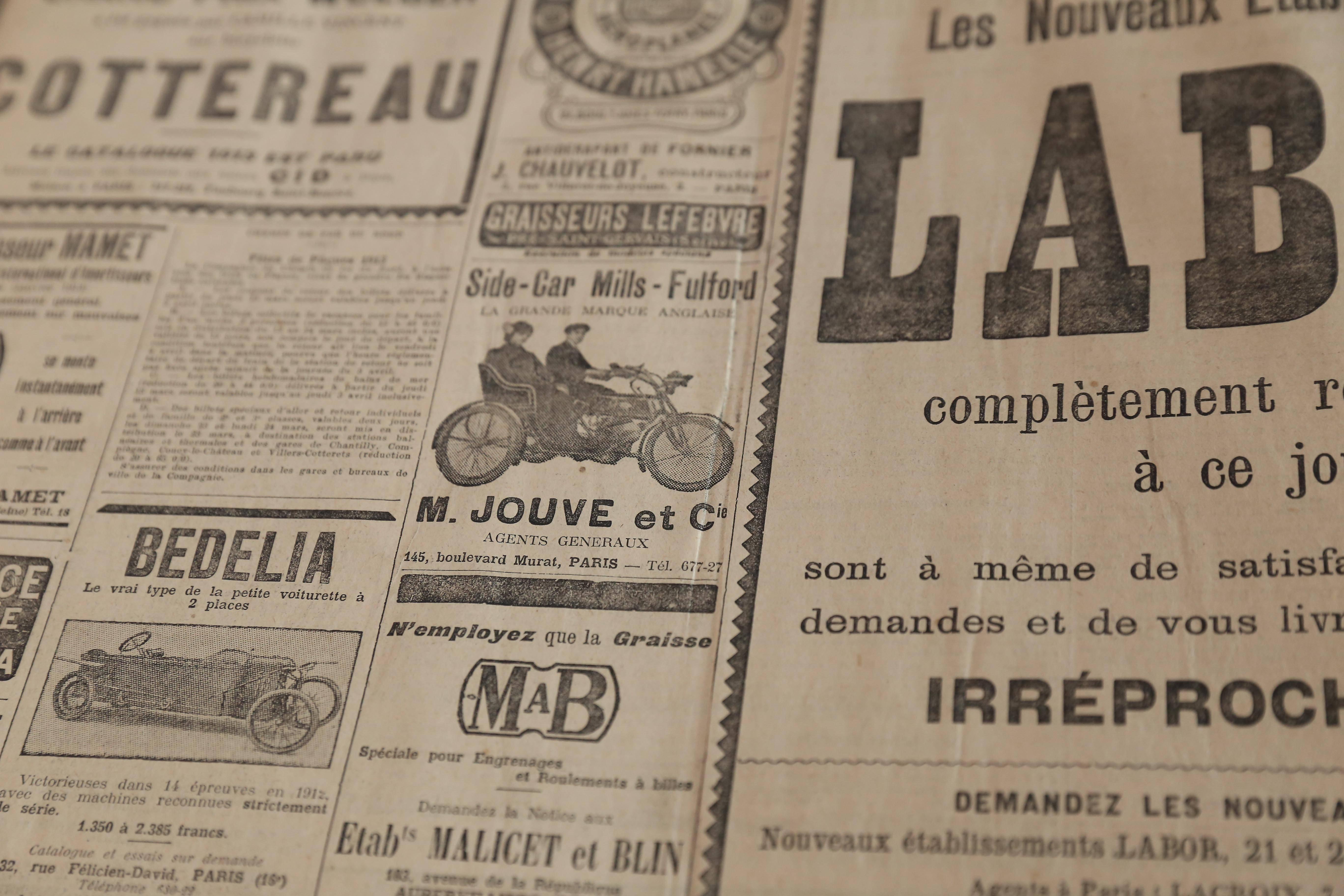 Paper Bound Editions of L'Auto Newspaper, France, 1913