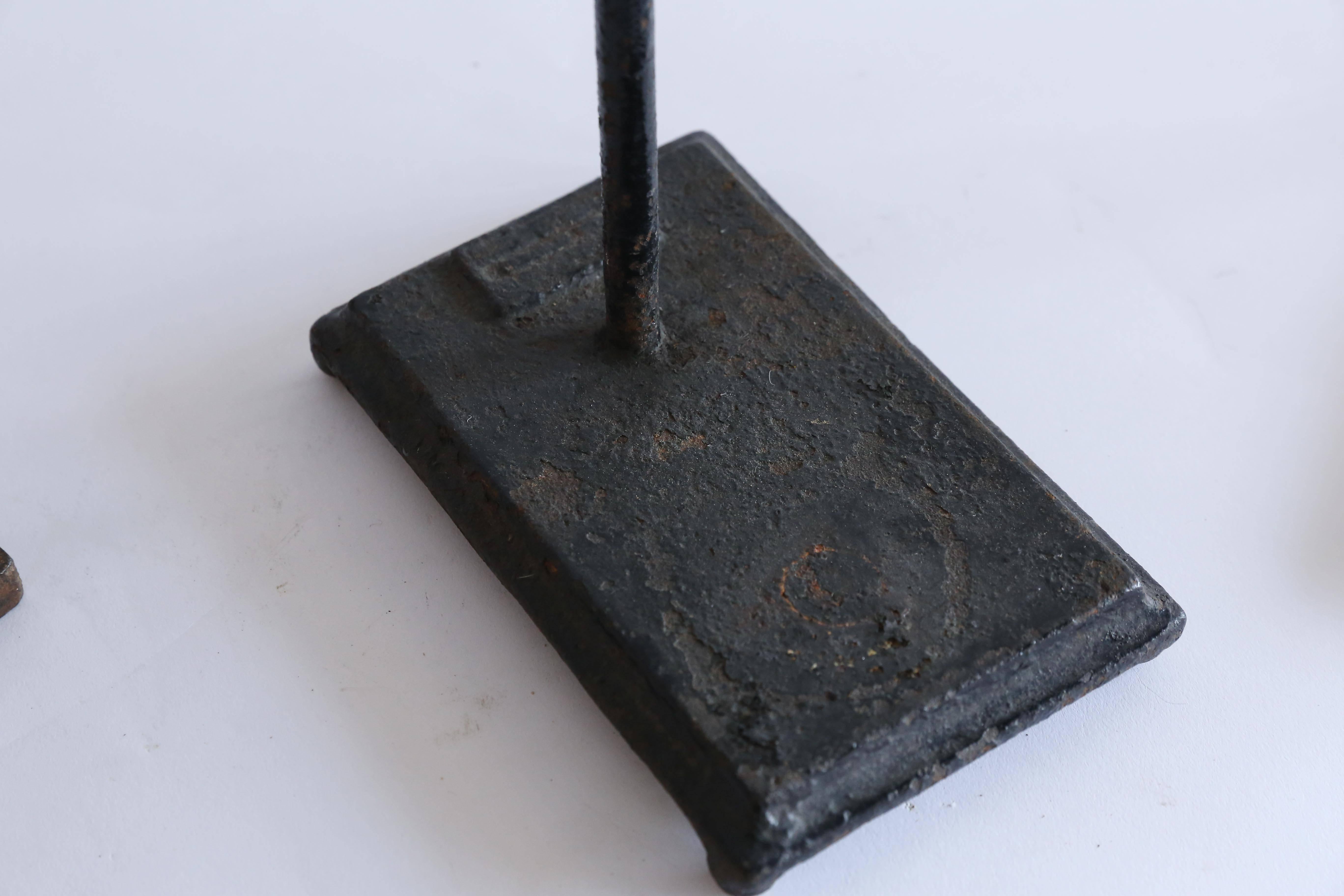 Mid-20th Century Vintage Retort Stand with Ring Clamps