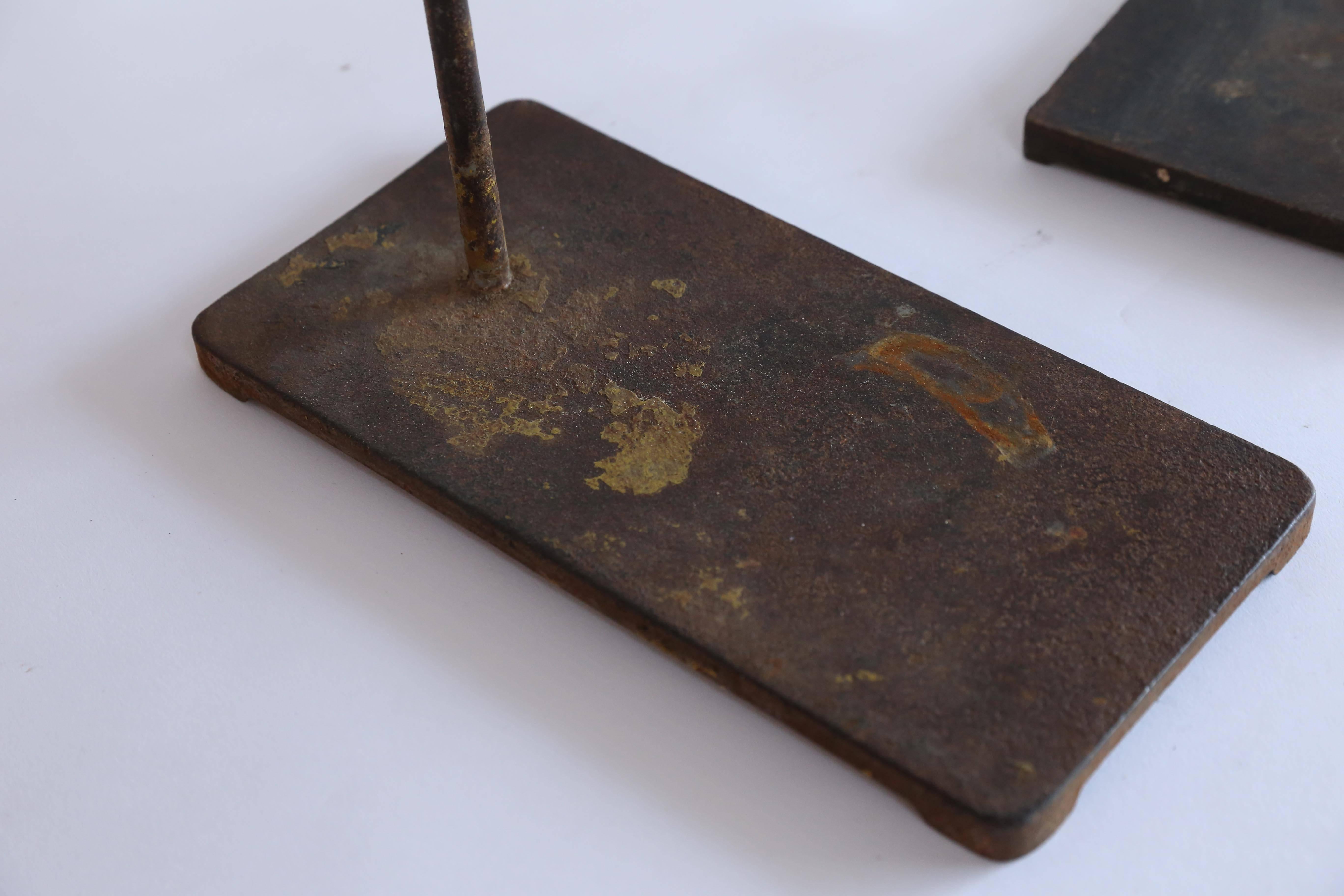 Steel Vintage Retort Stand with Ring Clamps