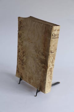 18th Century Book in Latin with Vellum Binding