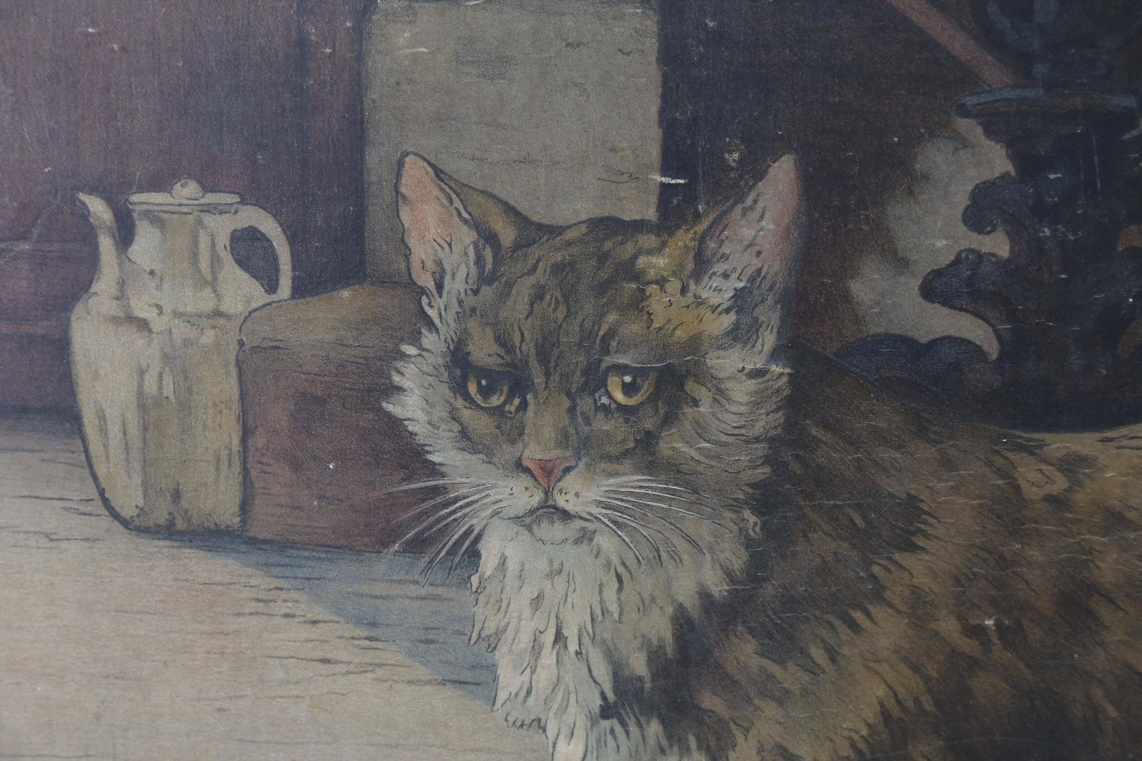 Educational Poster of Cats, Edouard Henry-Baudot, 1871-1953 2
