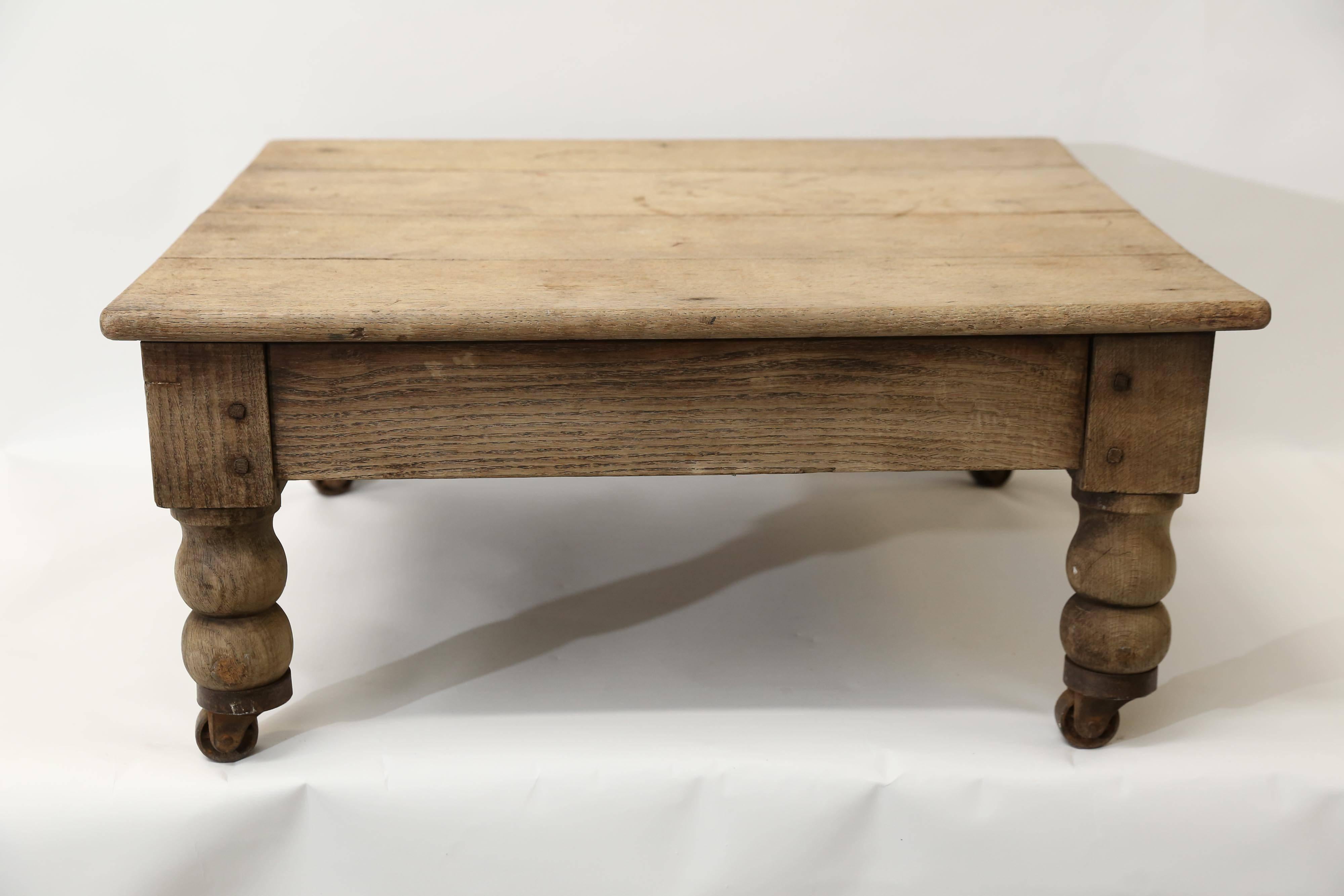 Early 20th Century Low Wood Table from France