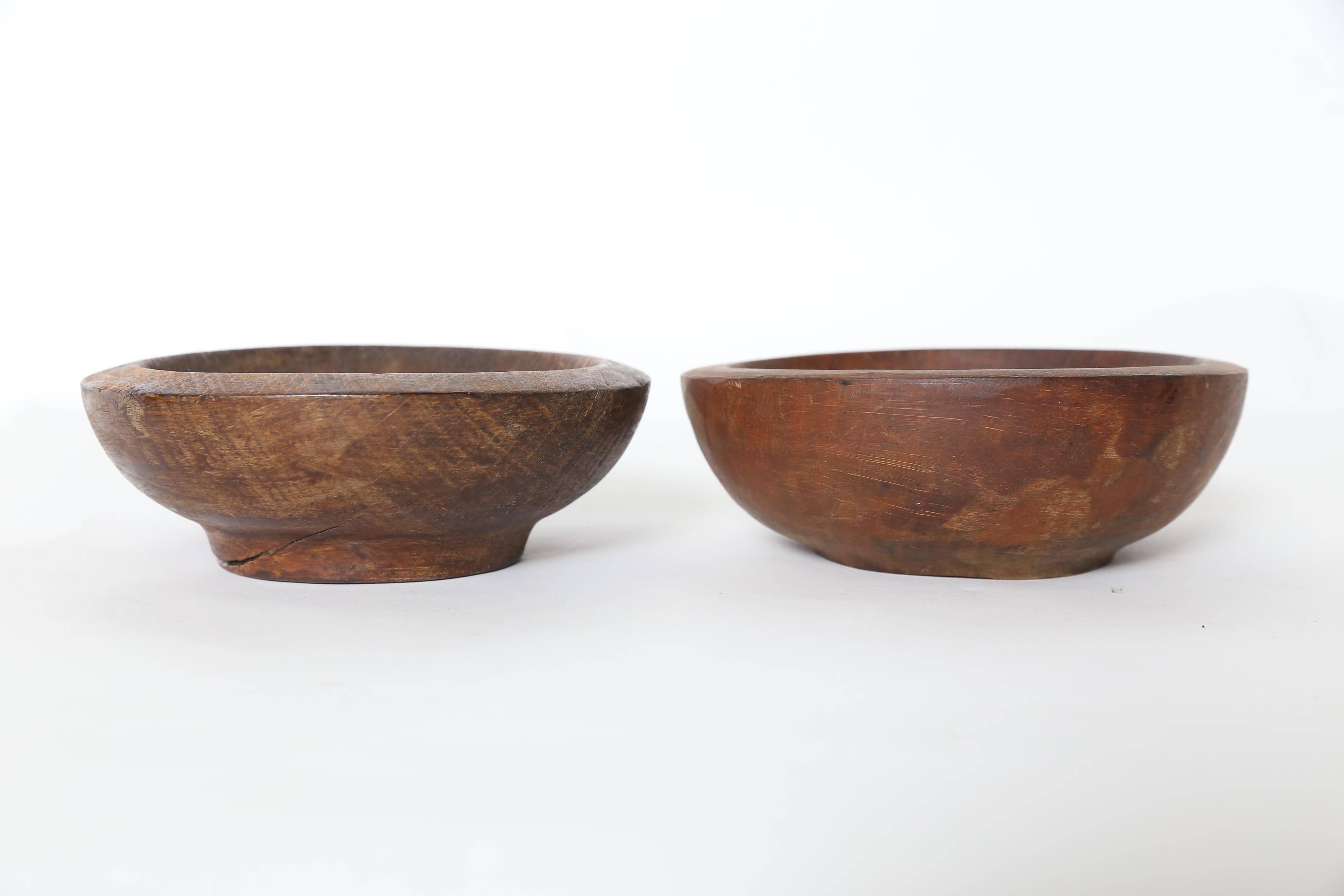 20th Century French Herb Cutter and Olivewood Bowl