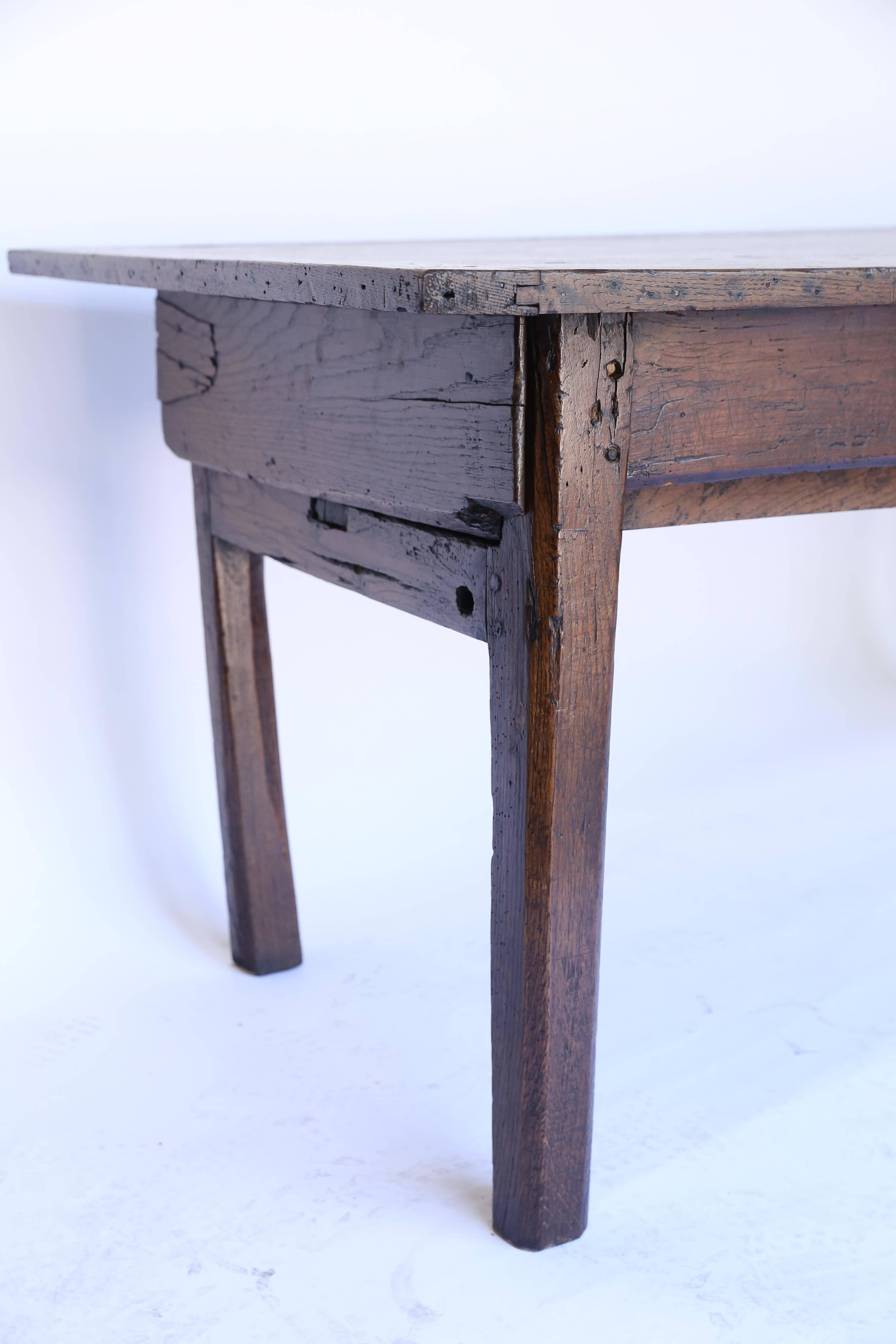 Antique French Farm Table with Two Drawers, Circa 1820 3
