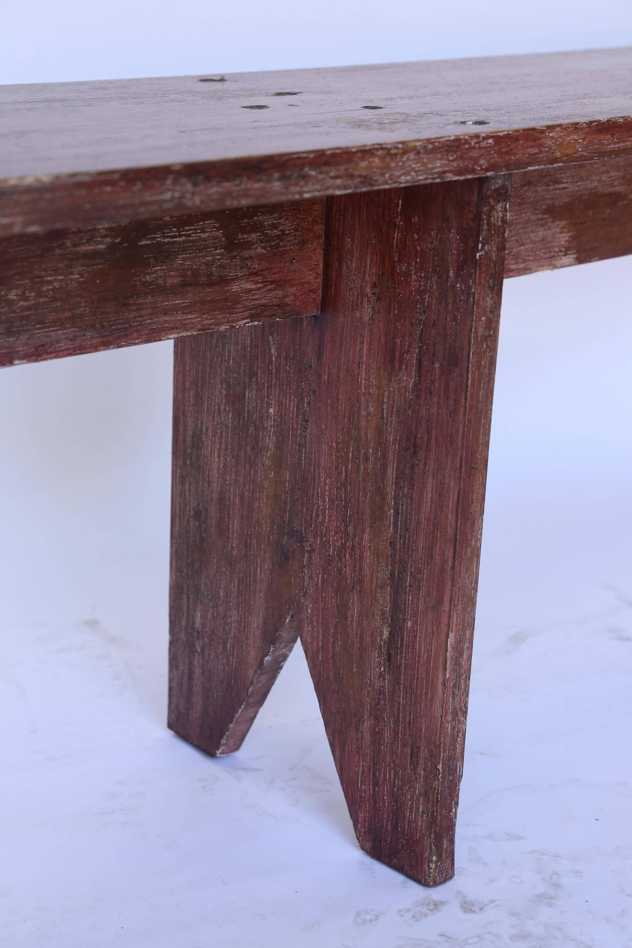 French Wooden Bench from France