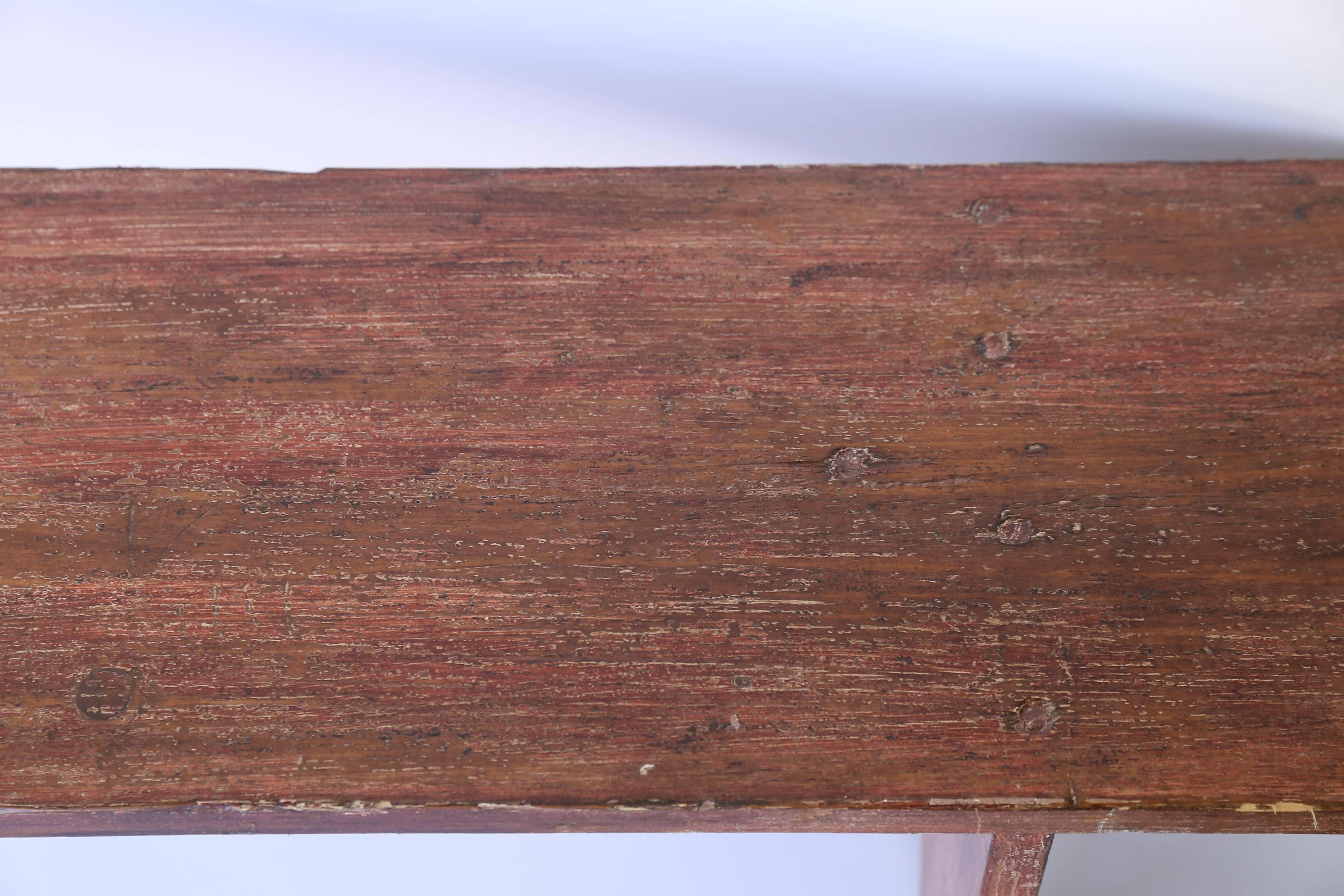 Wooden Bench from France In Good Condition In Houston, TX