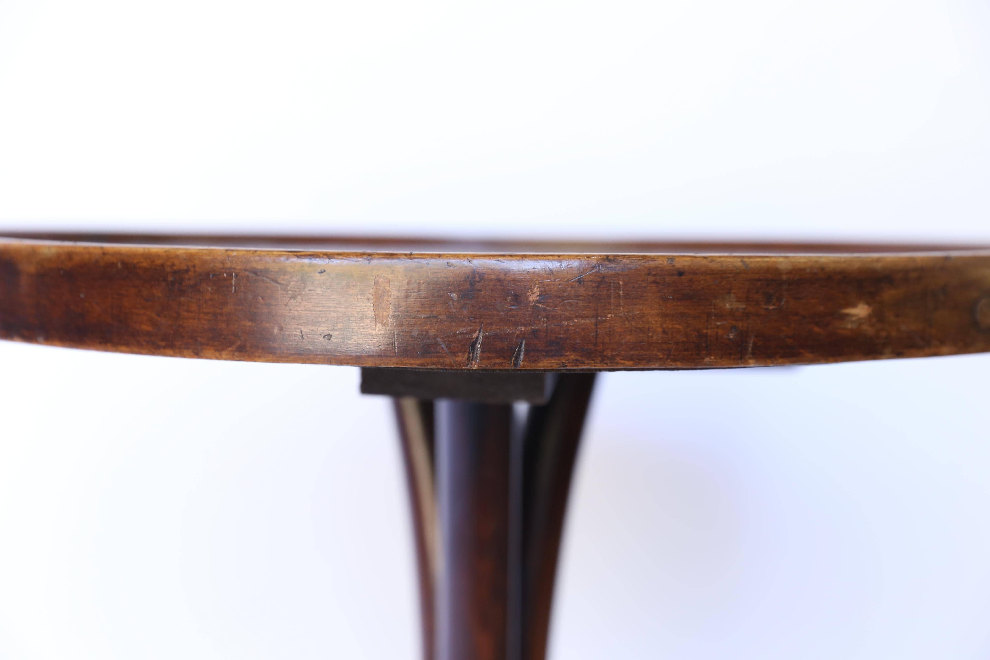 Jacob and Josef Kohn Bentwood Bistro Table In Good Condition In Houston, TX