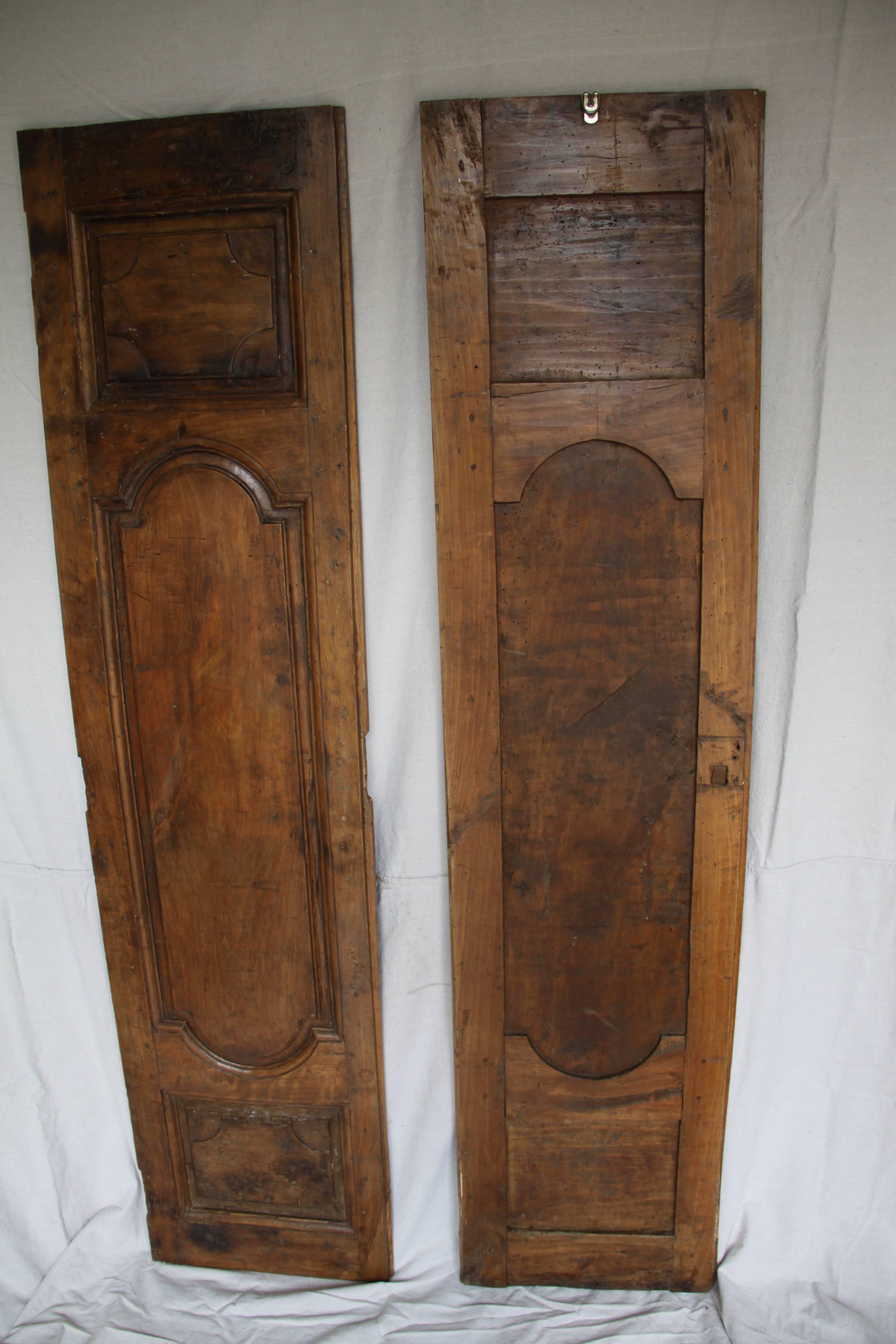 Pair of Louis XIV Walnut Doors 2