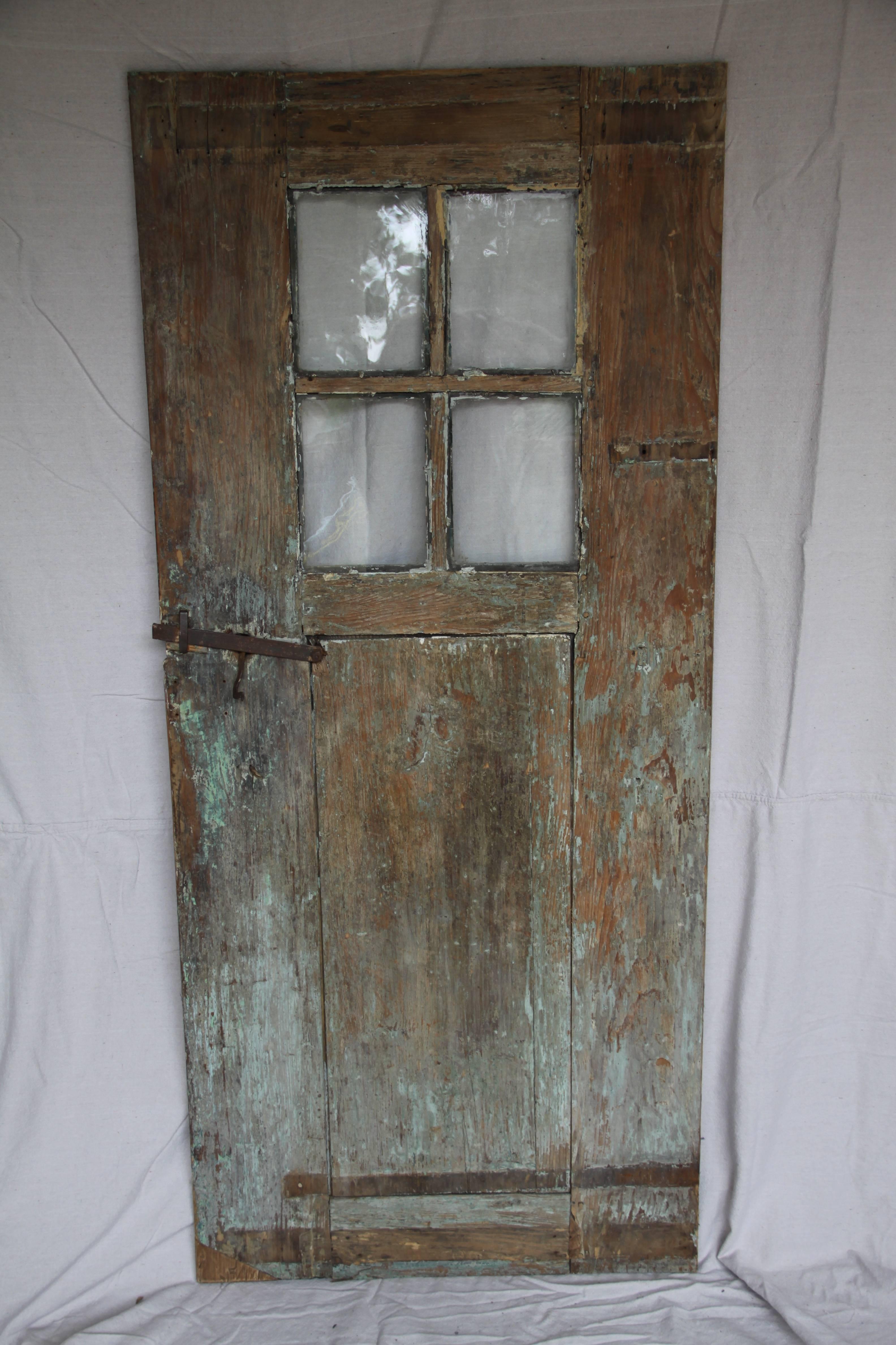Antique Door with Original Glass 1
