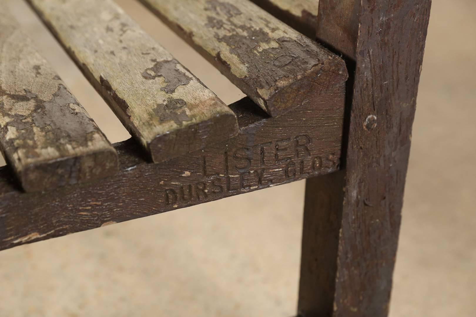 Great Britain (UK) Slatted Teak Bench from the London Zoo