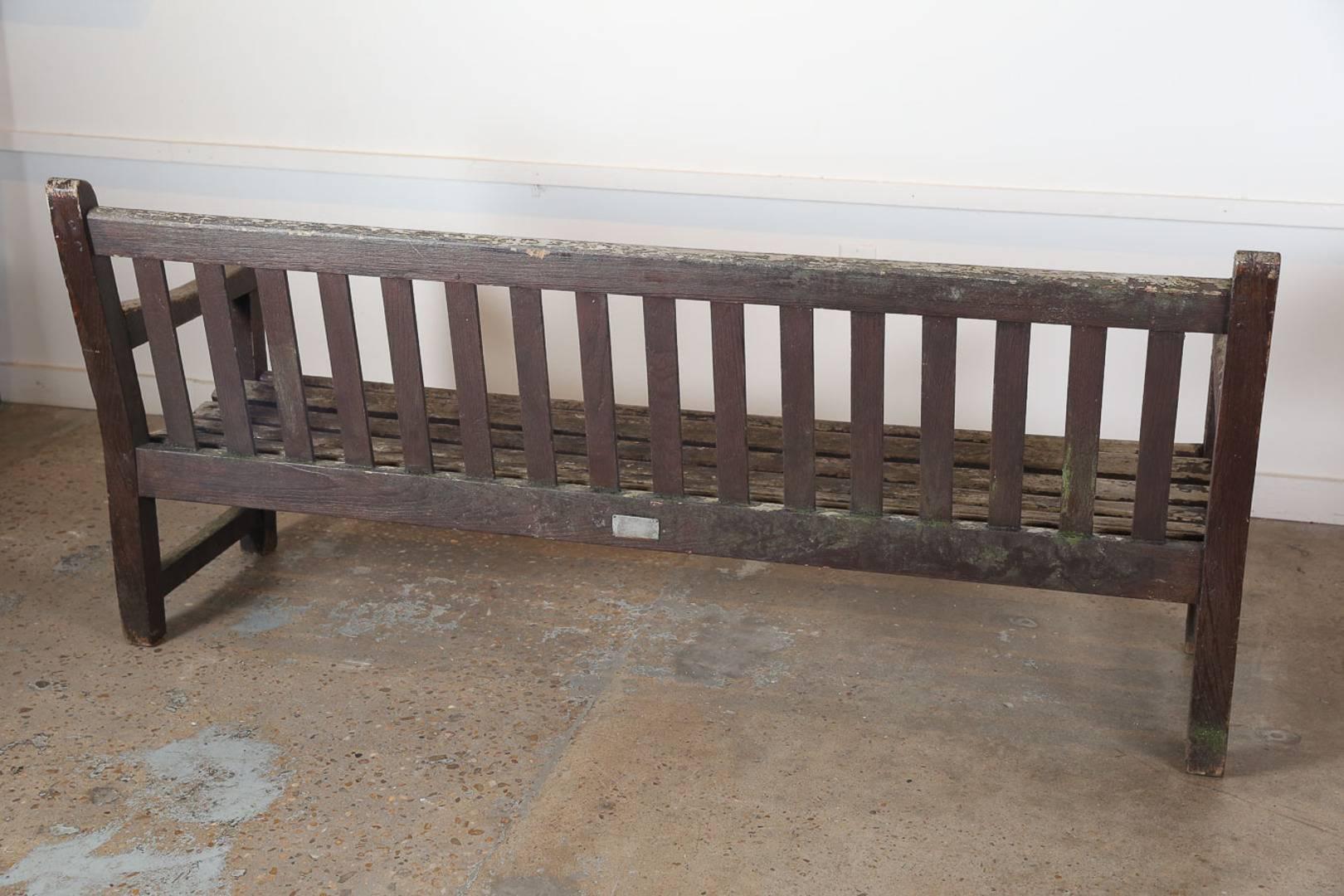 An original Westminster style bench from the Lister Company that once sat in the parks of the London Zoo. Made of teak with a beautiful weathered patina.



 