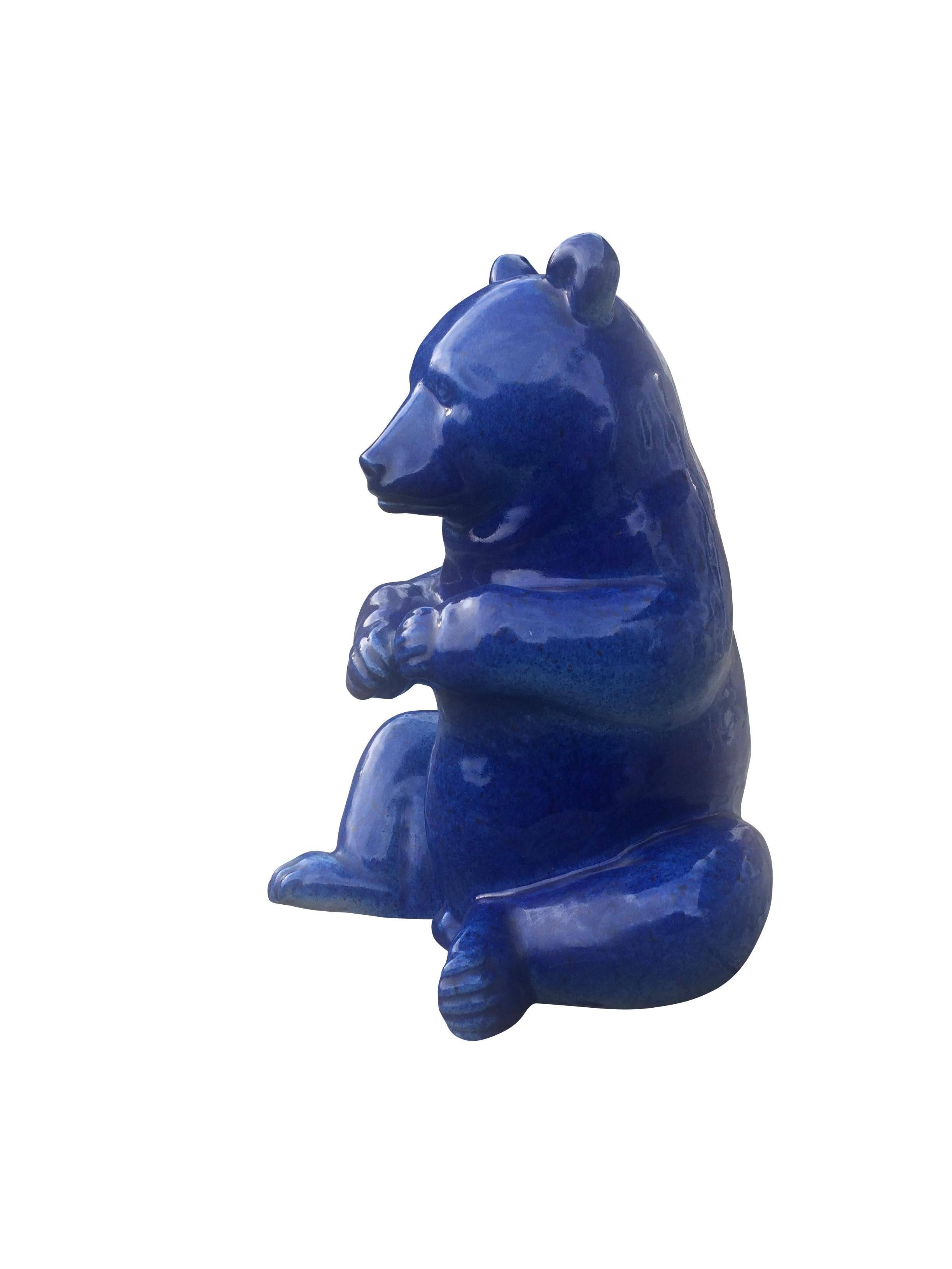 Michael Powolny, ceramic bear designed 1935.
Manufactured by Schleiss Company, Gmunden

Literature: E. Frottier, Michael Powolny, WV 535.