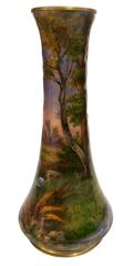 Limoges, Jules Sarlandie, Enameled Vase, circa 1920