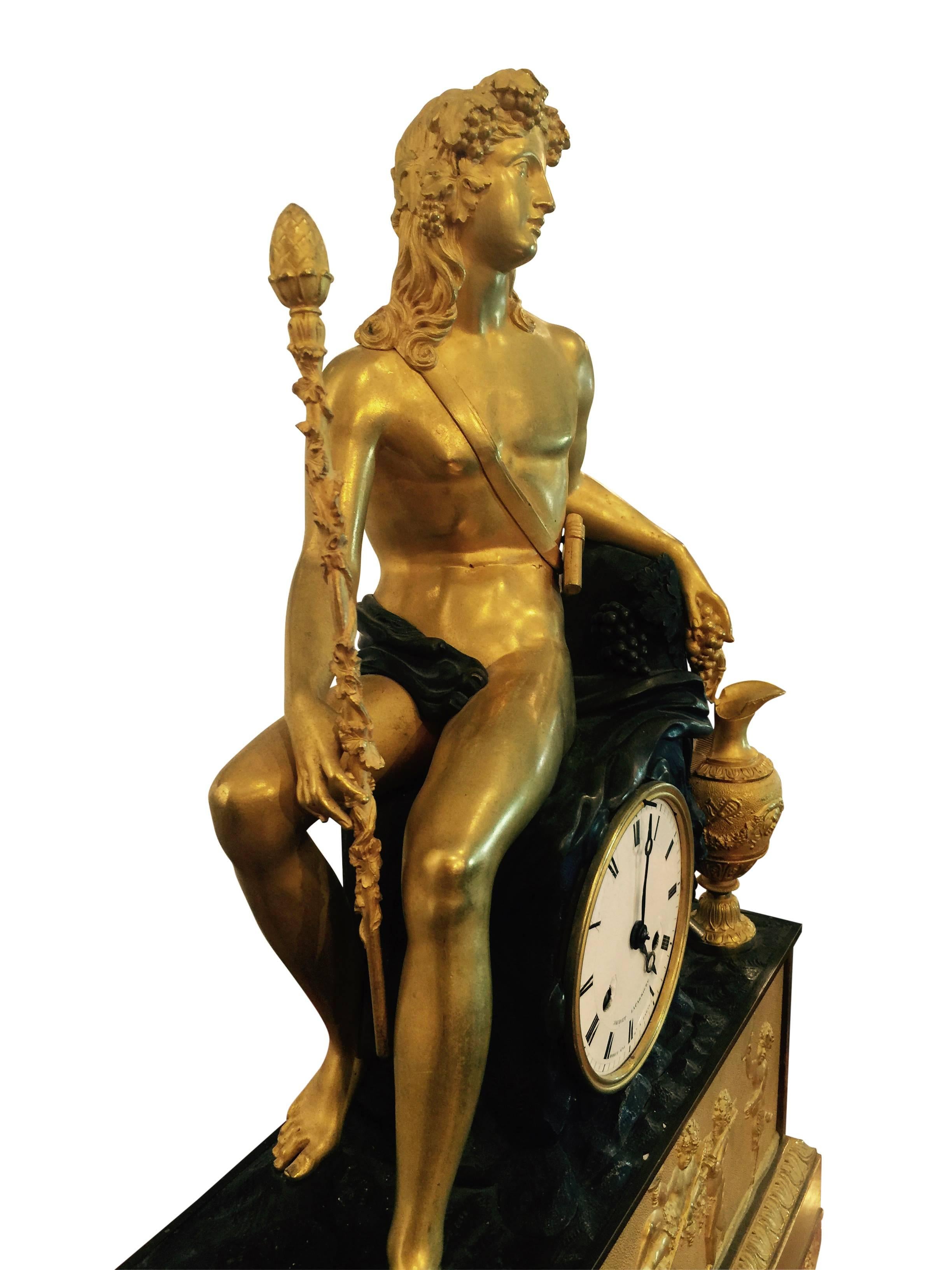 Empire Early 19th Century French Mantel Clock For Sale