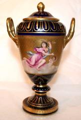 Cobalt Blue Vase with Handles, 1880