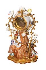 Porcelain Clock "Aux Chinois", Louis XV, 1750-1760