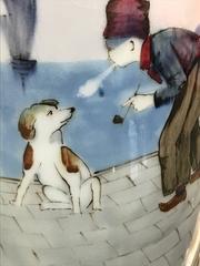 Art Nouveau Majolica Vase by Eichwald, circa 1910