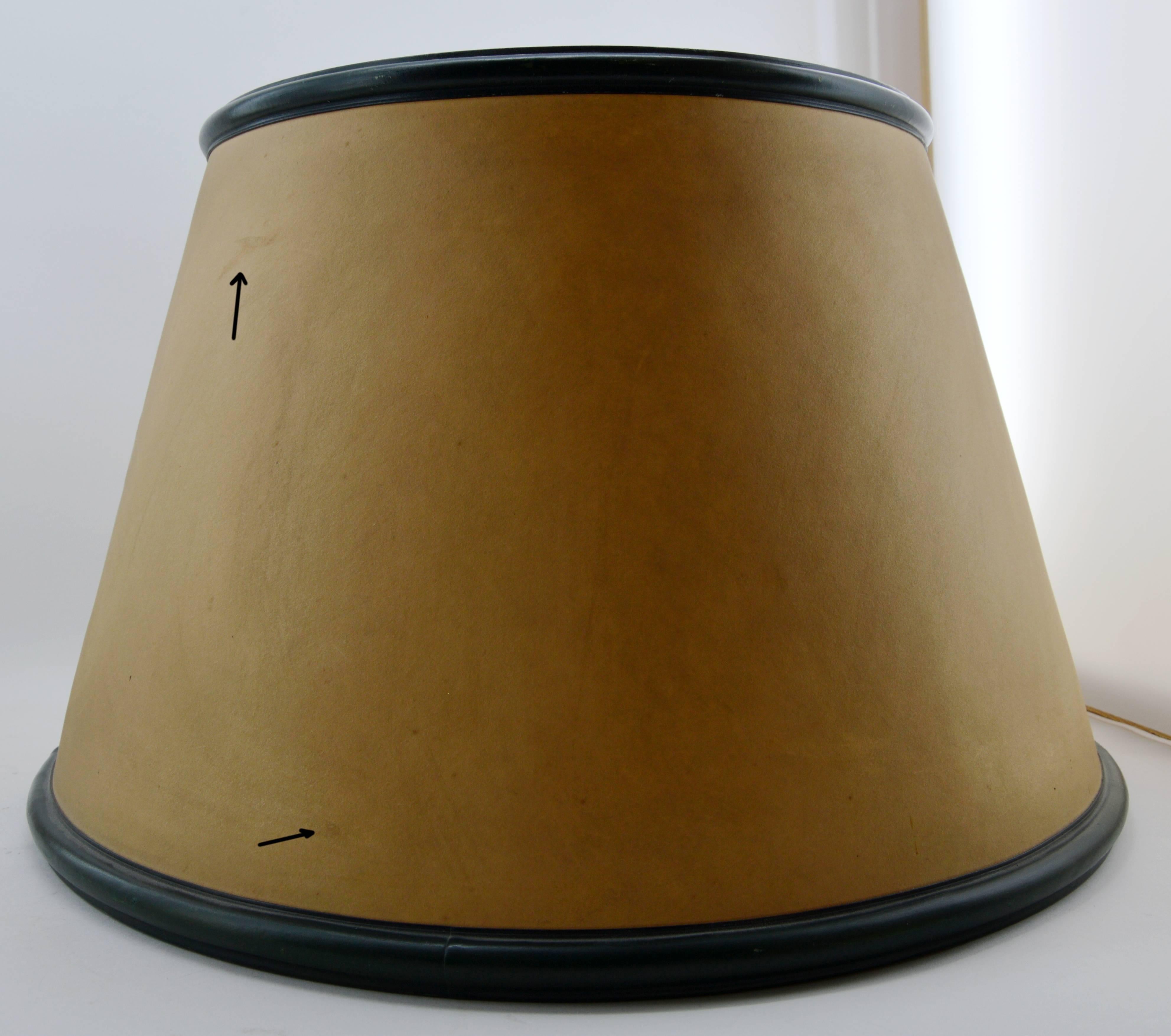 Jacques Adnet Large Leather Lamp, Late 1940s 4