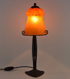 Charles Schneider and Henri Fournet French Art Deco Table Lamp, 1925