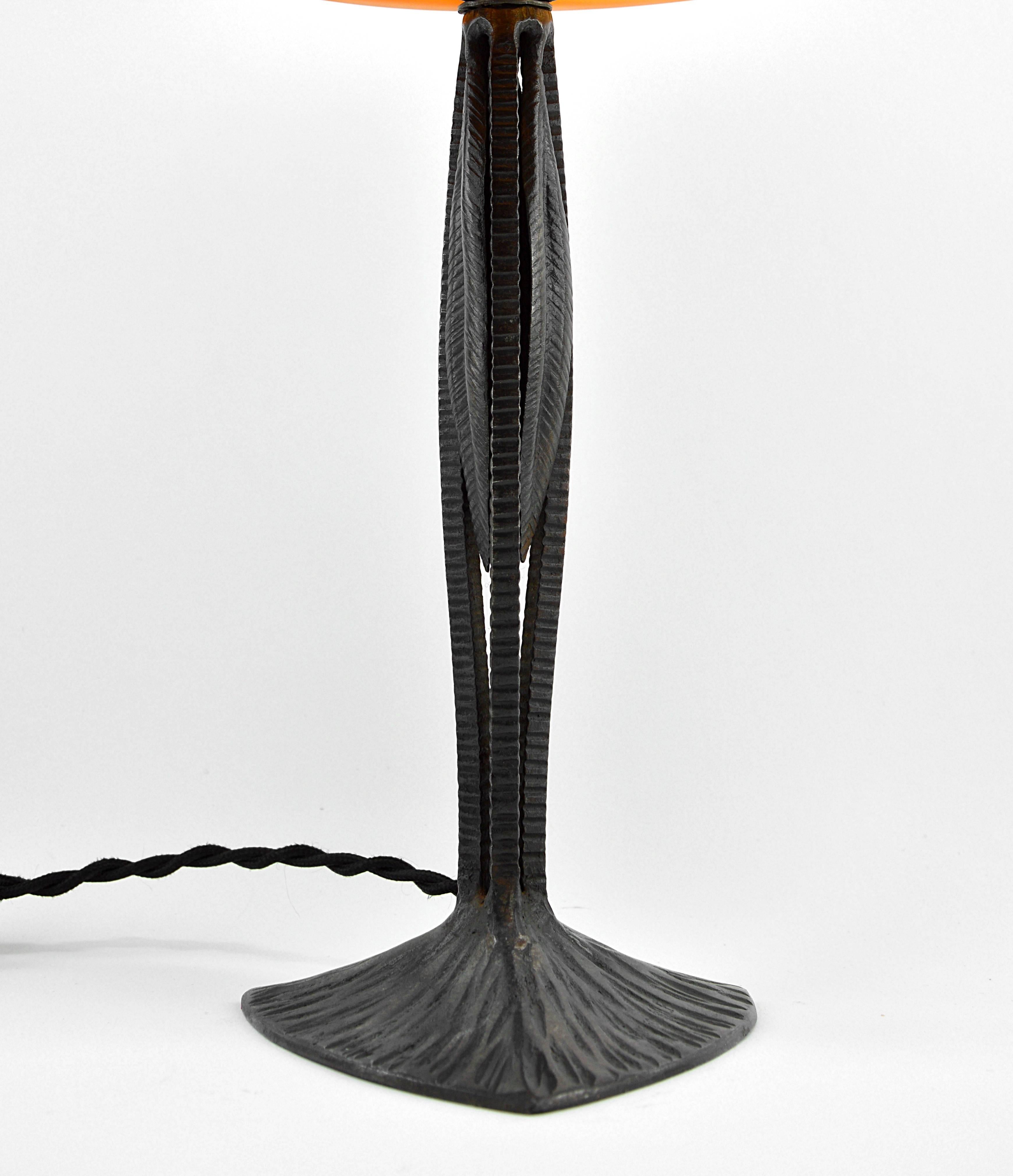 Charles Schneider and Henri Fournet French Art Deco Table Lamp, 1925 1
