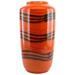 Large Vintage Ceramic Vase, Germany, Early 1970s, Possibly Lamp