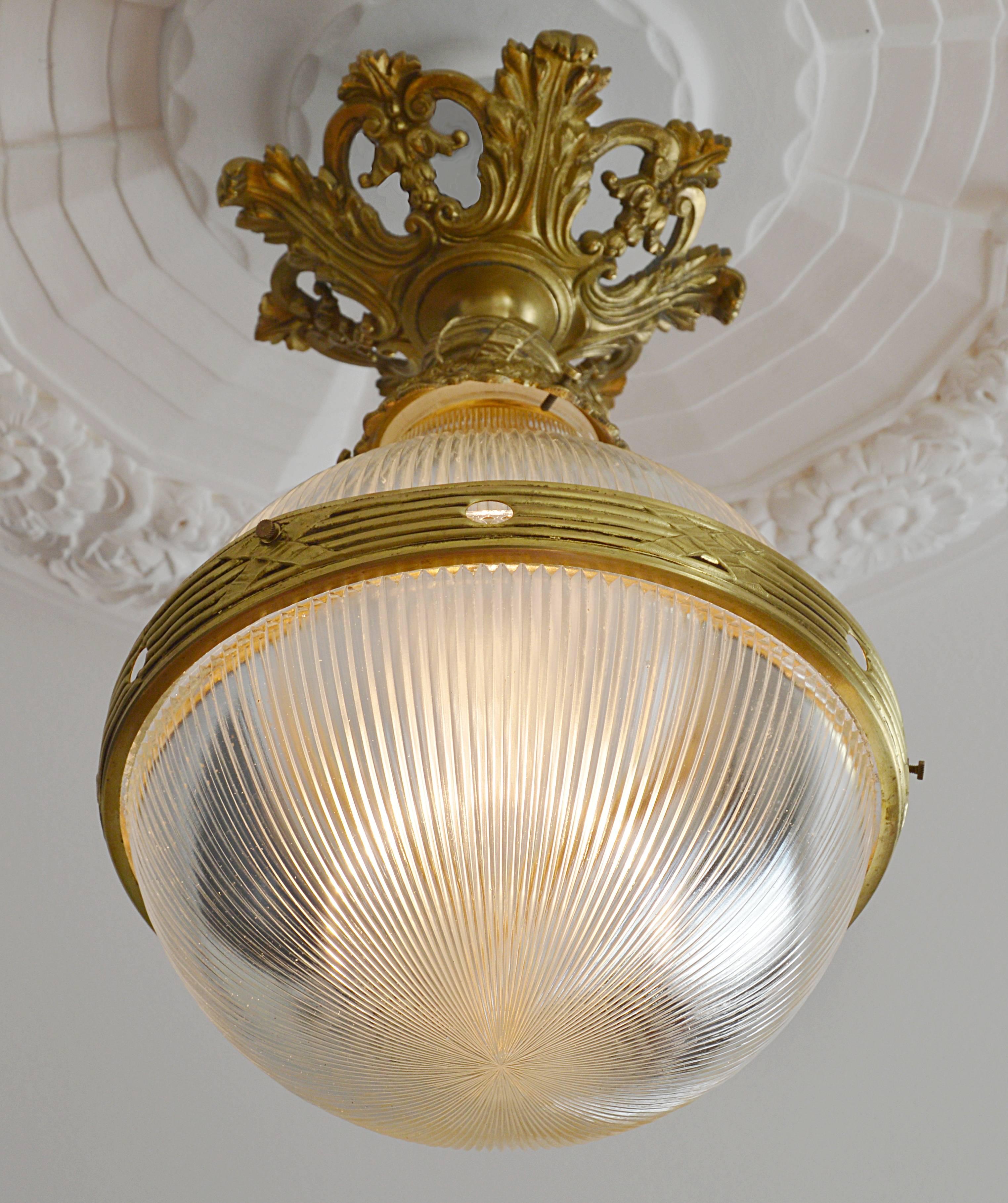 Early 20th Century French Art Deco Ceiling Light, 1920s