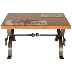 Roger Capron and Jean Derval Small Coffee Table, 1960s