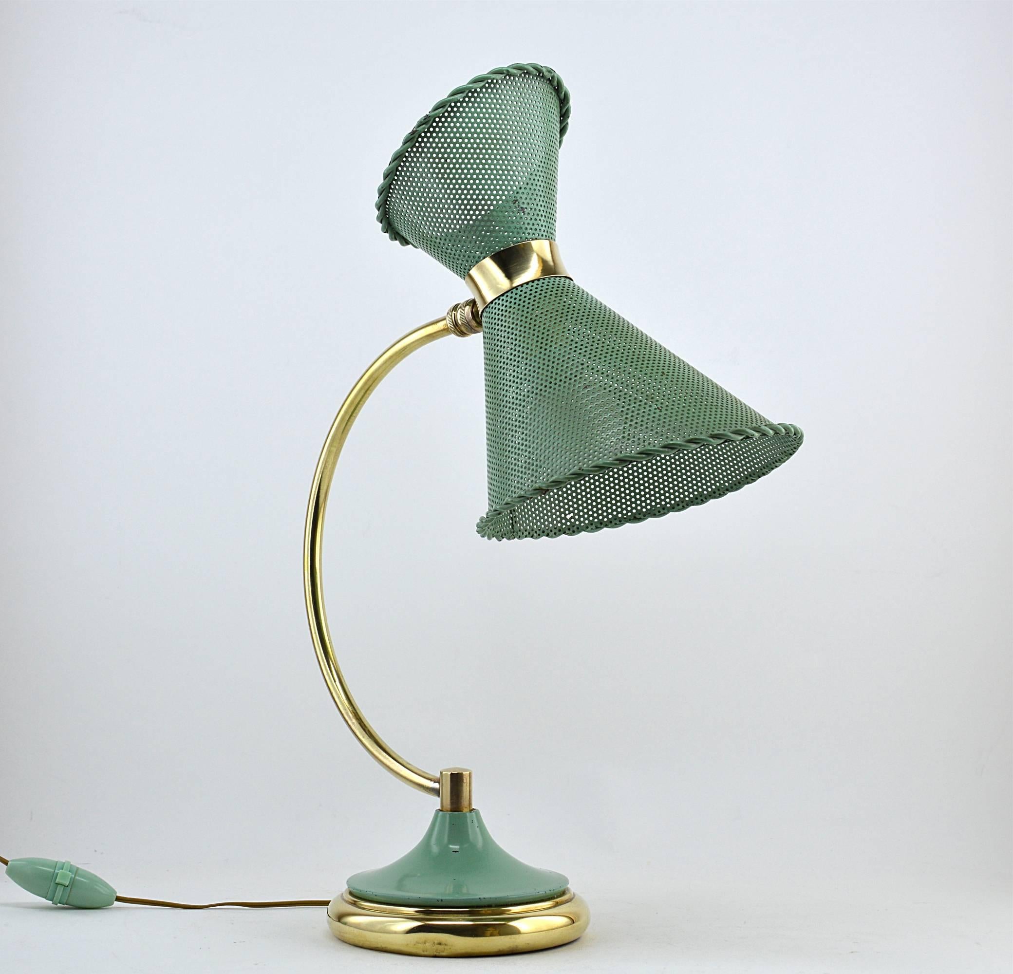 Mid-Century Modern French Vintage Desk or Table Lamp in the Manner of Mathieu Matégot, 1950s