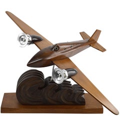 French Art Deco Airplane by Art Bois, 1935