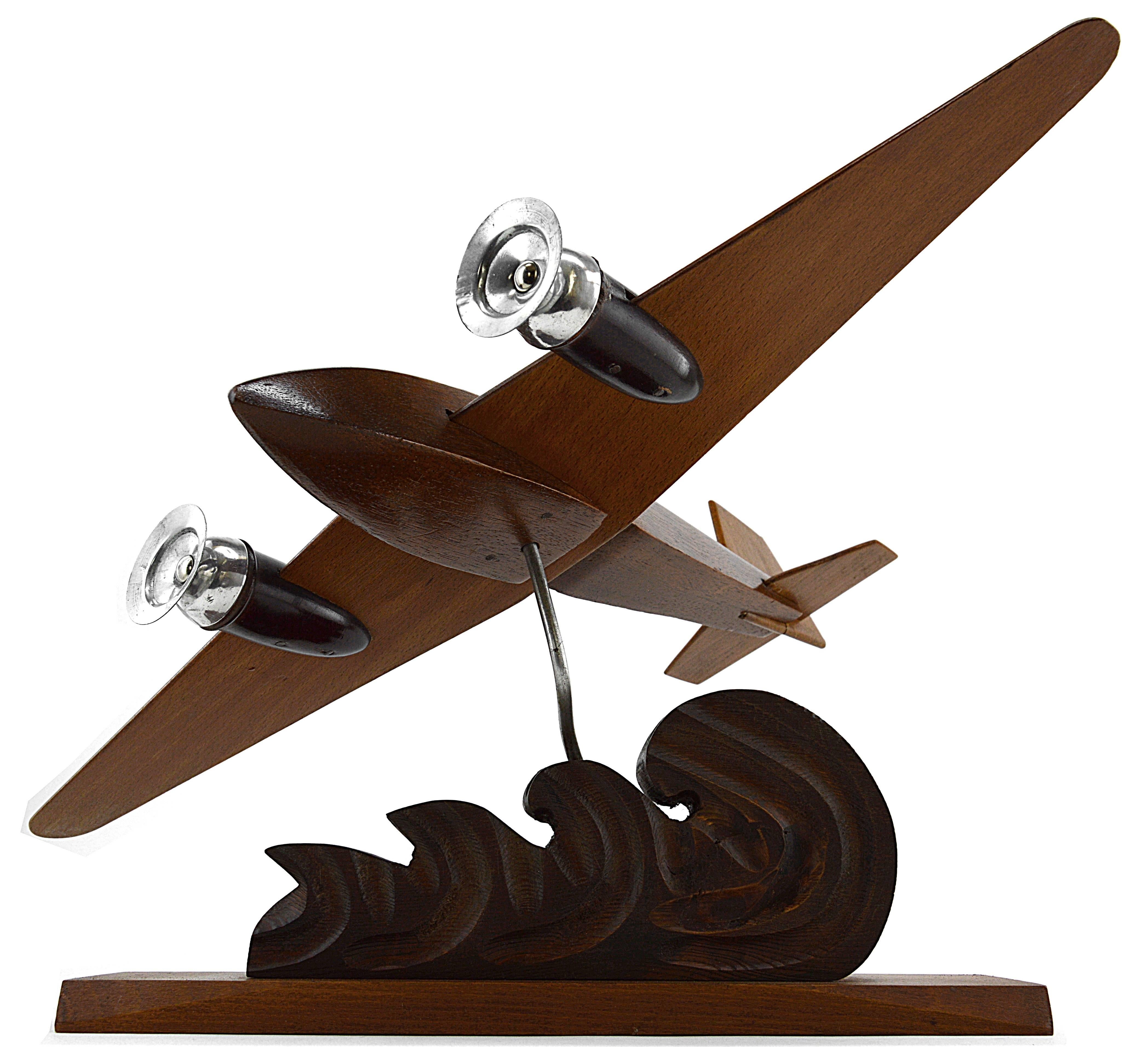 Mid-20th Century French Art Deco Airplane by Art Bois, 1935