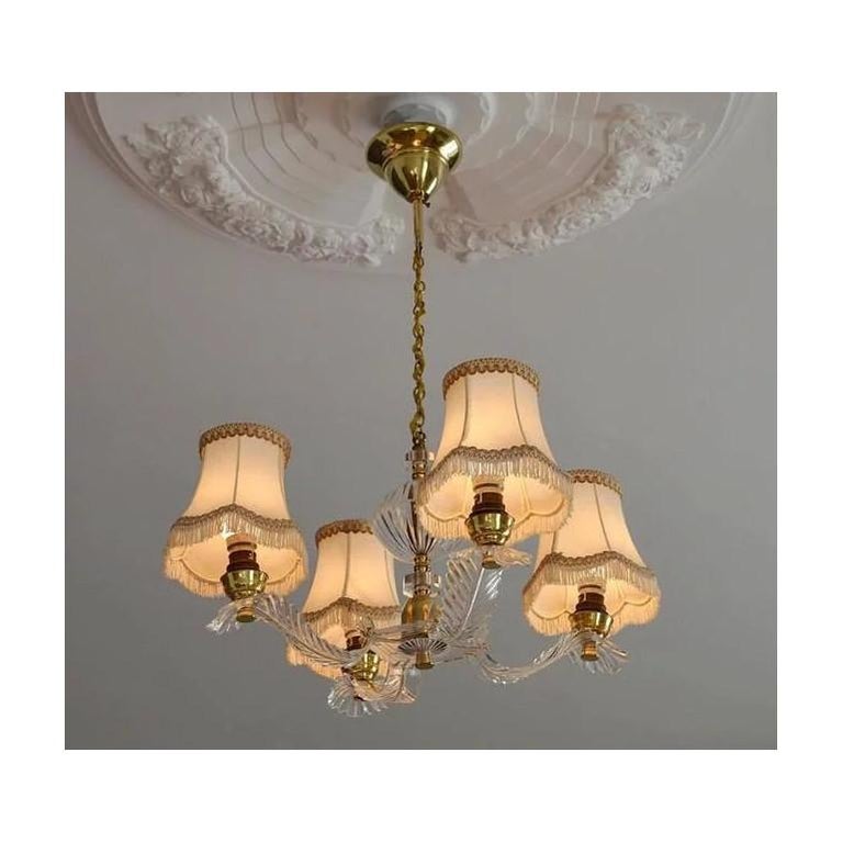 French Art Deco Style Lucite Chandelier 1950s For At 1stdibs French Art Deco Style Chandelier France 1950s Lucite Brass Plastic And