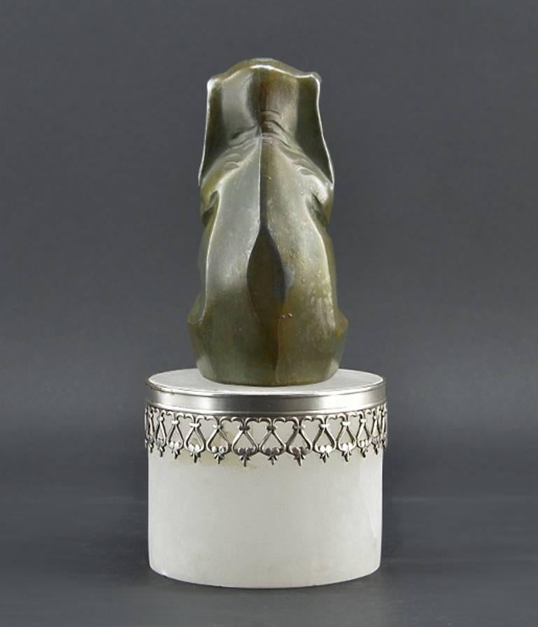 Mid-20th Century French Art Deco Elephant Paperweight Sculpture, circa 1930