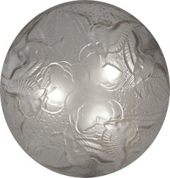 Muller Freres Französischer Art-Déco-Wandleuchter mit Schwalbenanhänger, 1920er Jahre