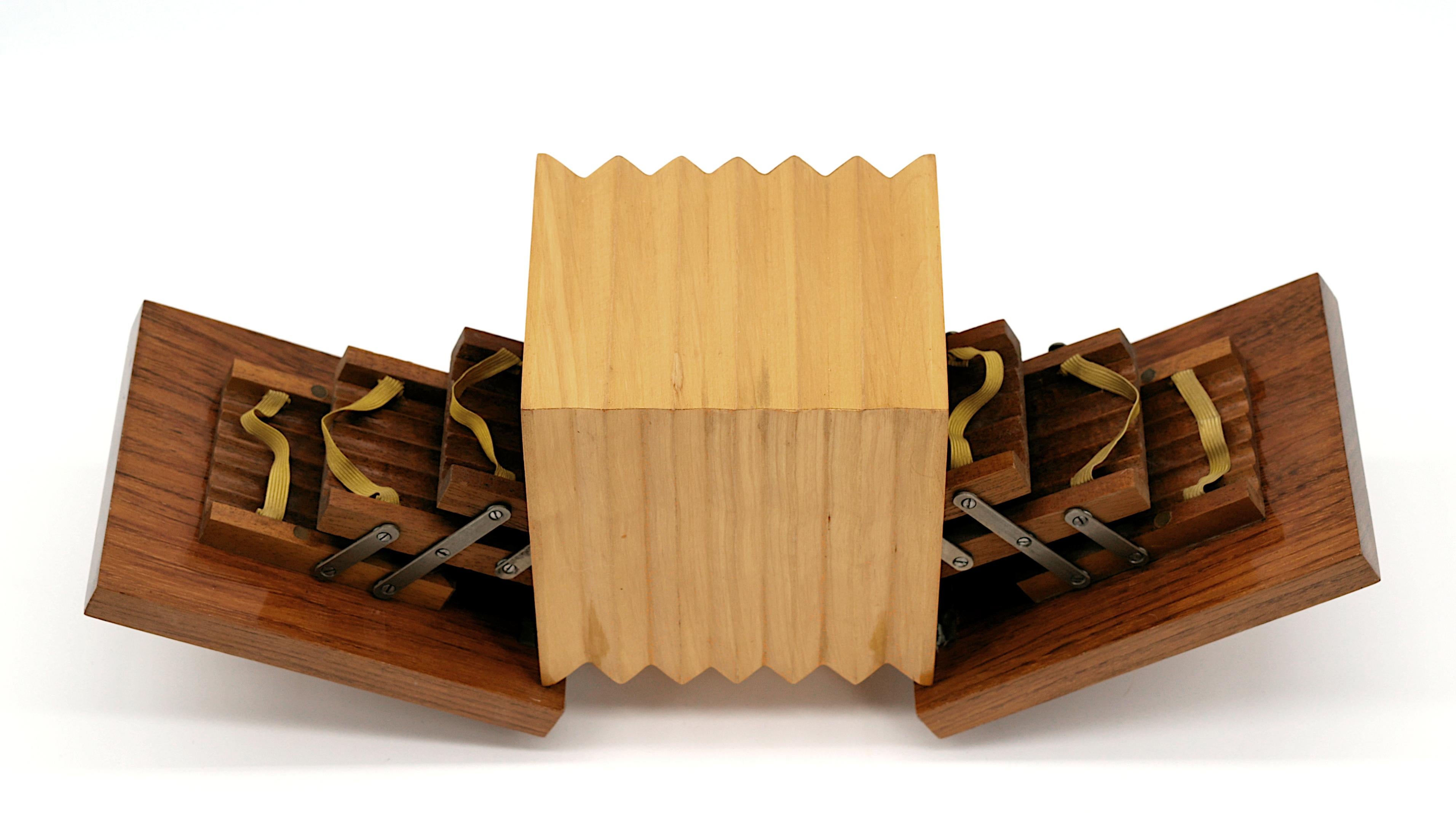 Mid-20th Century Mid-Century Accordion Cigarette Box, 1950s For Sale