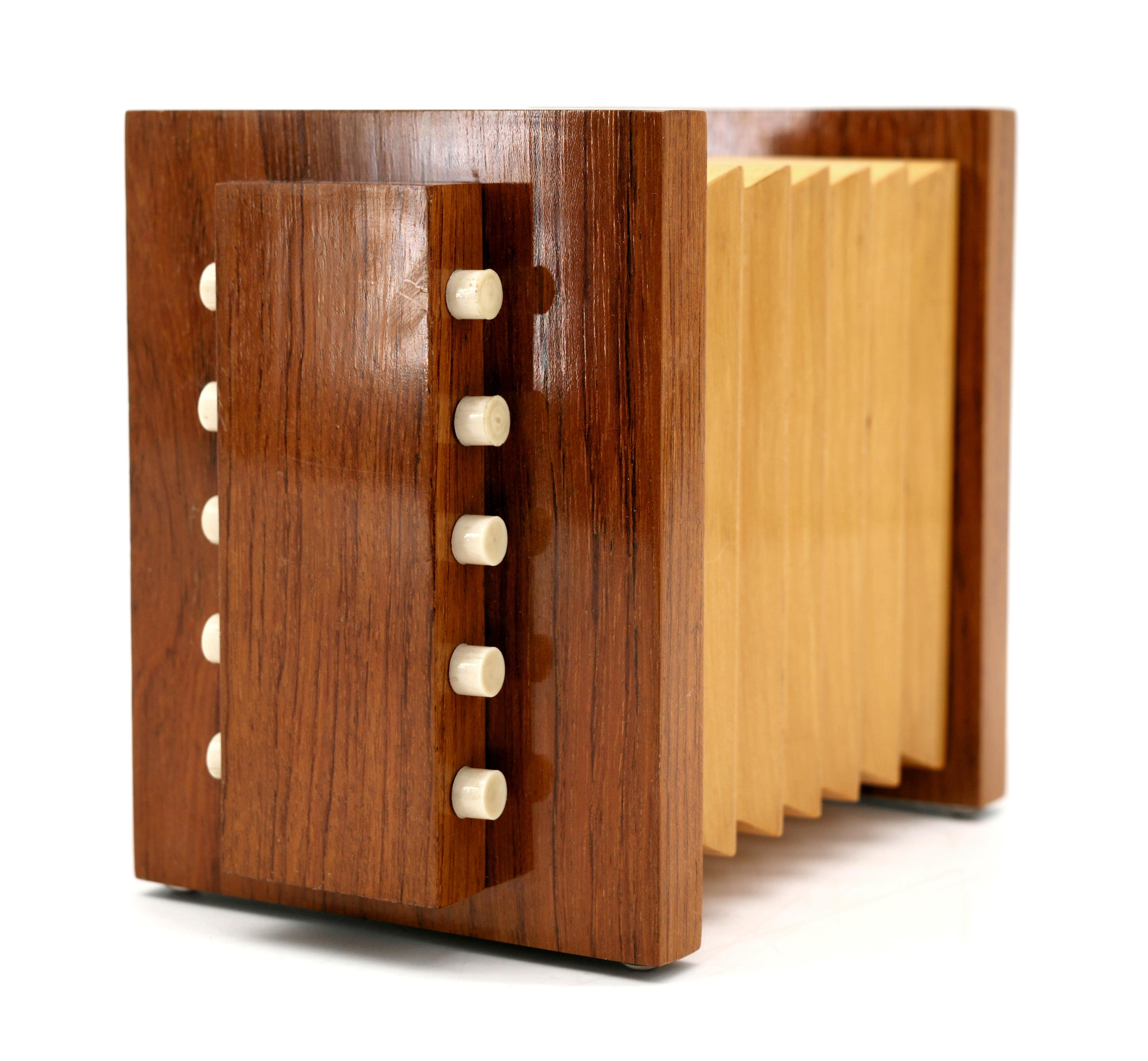 Mid-Century Modern Mid-Century Accordion Cigarette Box, 1950s For Sale