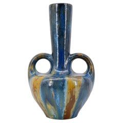 Jarrón de gres de estilo Art Déco, de Workshop Pierrefonds, Francia, 1920, «pieza única»