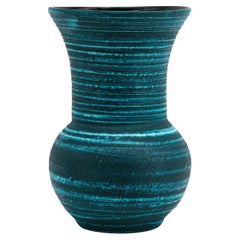 Vase en grès « Gauloise » de style Accolay, datant du milieu du XXe siècle, bordeaux, années 1960
