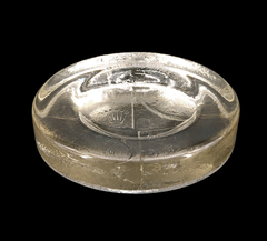 Vintage Rolex Pressed-Molded Glass Ashtray or Trinket Dish, Switzerland, 1970s