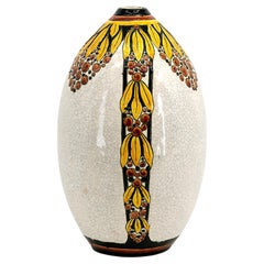 Vaso in ceramica Art Déco di Charles Catteau per Boch Frères Keramis, Belgio, 1920