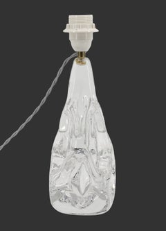 Cristalleries Schneider Midcentury Crystal Lamp, 1950s