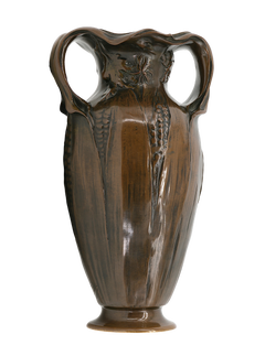 Jarrón de bronce de estilo Art Nouveau de Eugène Lelièvre, Susse Frères, hacia 1900